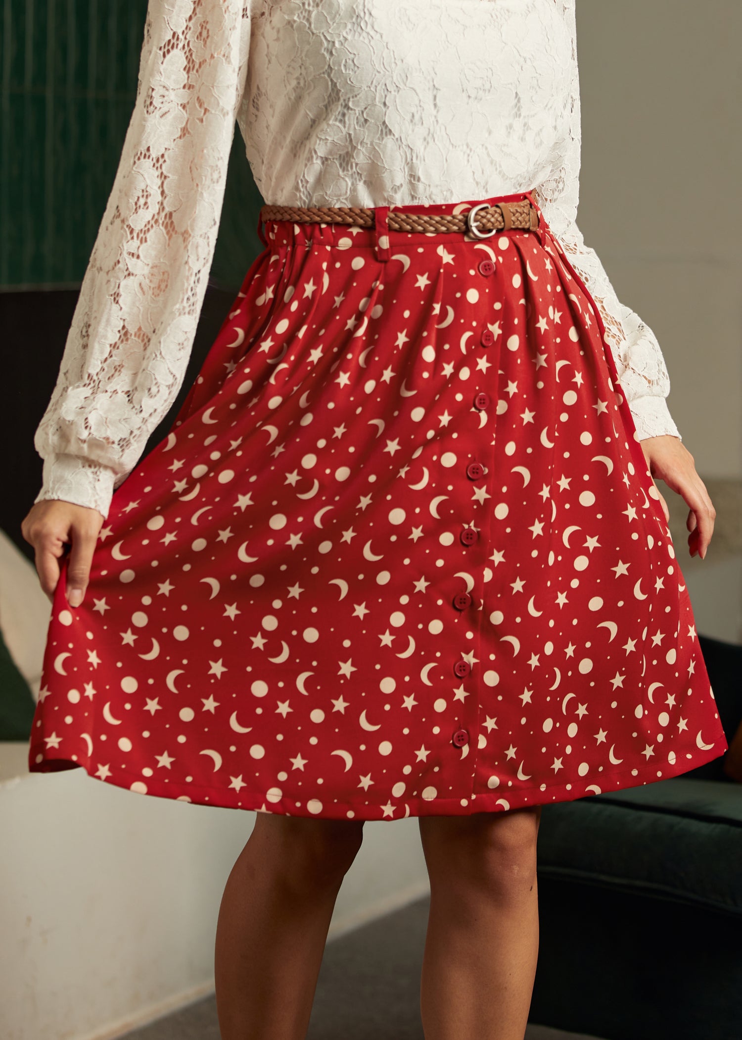 Best Women's Skirt for Casual & Office Wear | Comfortable & Stylish A-Line Skirt | Perfect for Work, Dates & Everyday Outfits