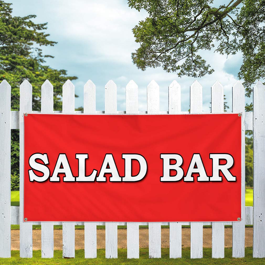 16x40 Inch Vinyl Banner - Weatherproof Outdoor Sign for Restaurants & Food Fairs