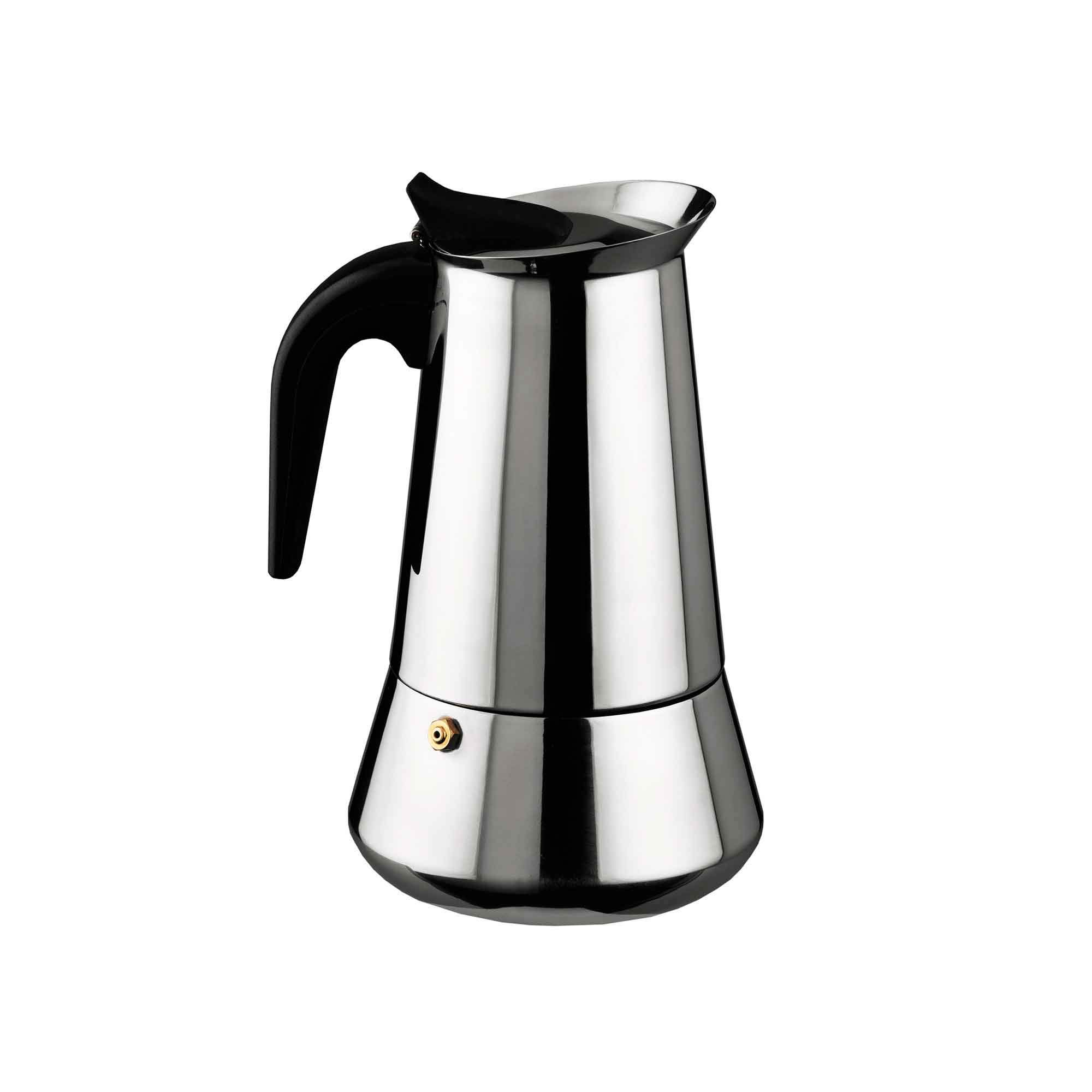 Olaneta 01601104 Alondra 6-Cup Stainless Steel Coffee Maker - Perfect for Home, Office & Small Kitchens