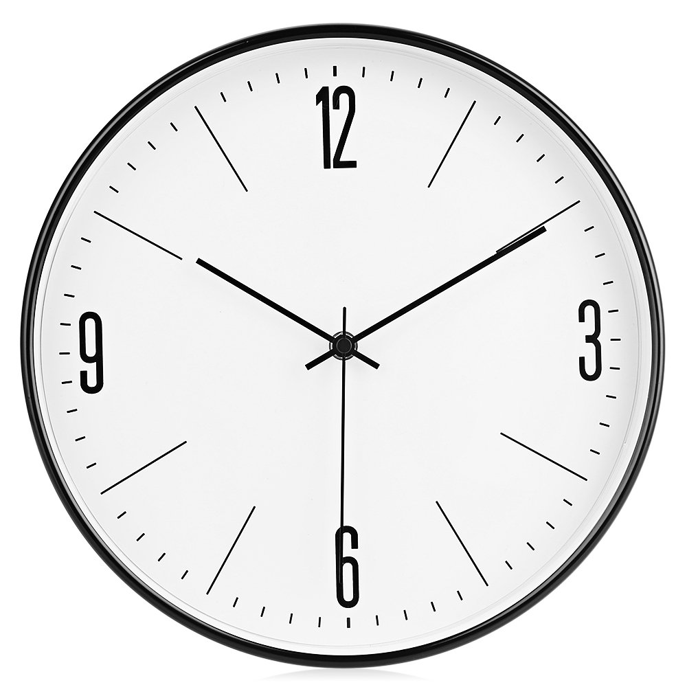 29cm Silent Metal Wall Clock - Battery Operated, Elegant Home Decor for Living Room, Kitchen & Office | Perfect for Modern Interiors & Gift Giving