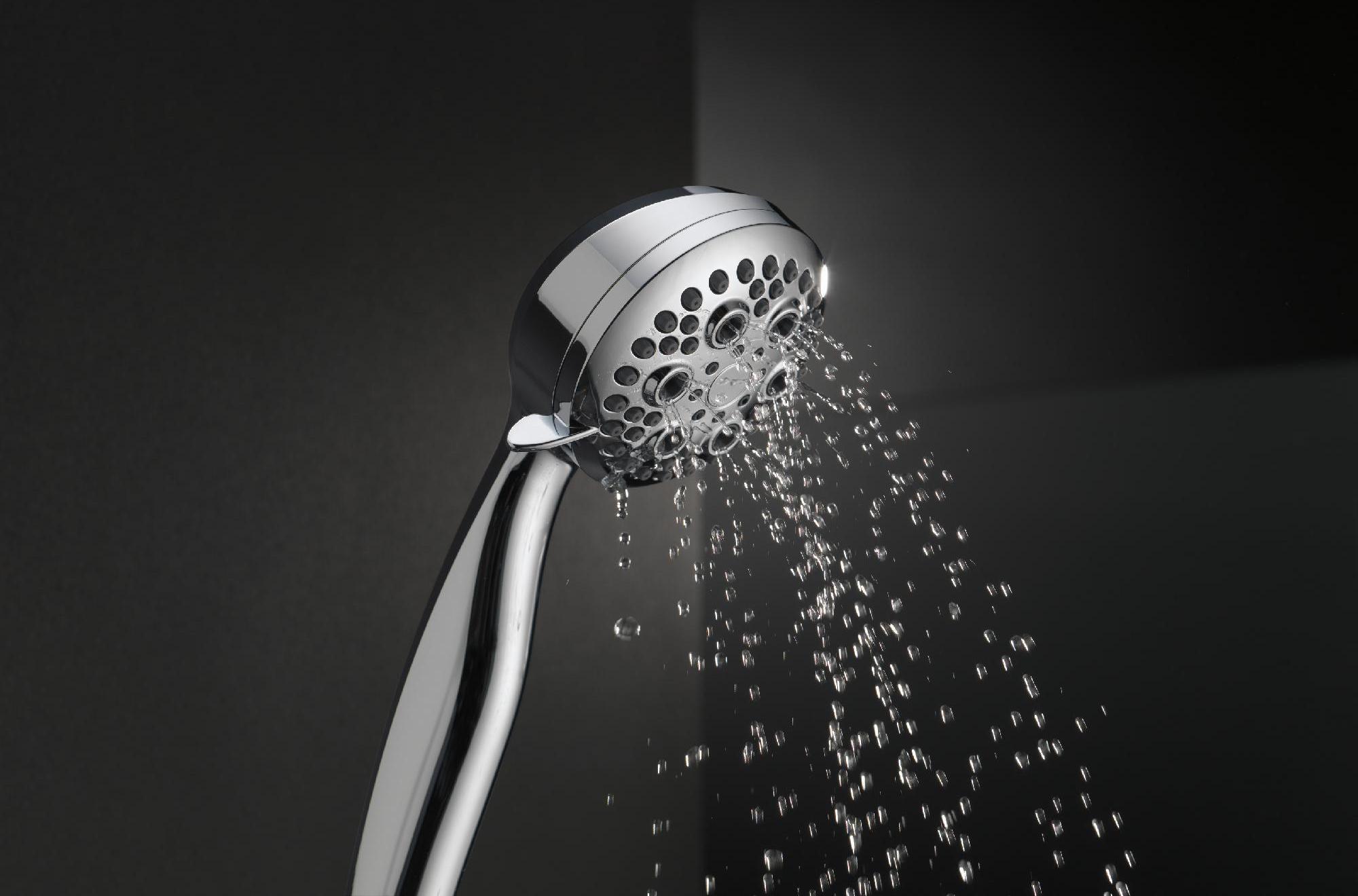 Delta 5-Setting Handheld Shower Head - Stainless Steel with Chrome Finish (Model 59434 SS18 PK) - Perfect for Bathroom Renovation & Spa-Like Shower Experience