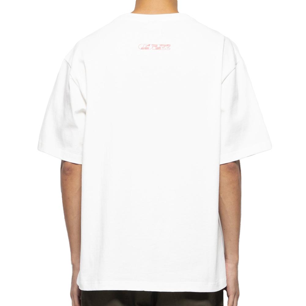 CLOT Racing Short Sleeve T-Shirt for Men - White Cotton Casual Tee - Perfect for Streetwear, Gym, and Everyday Outfits