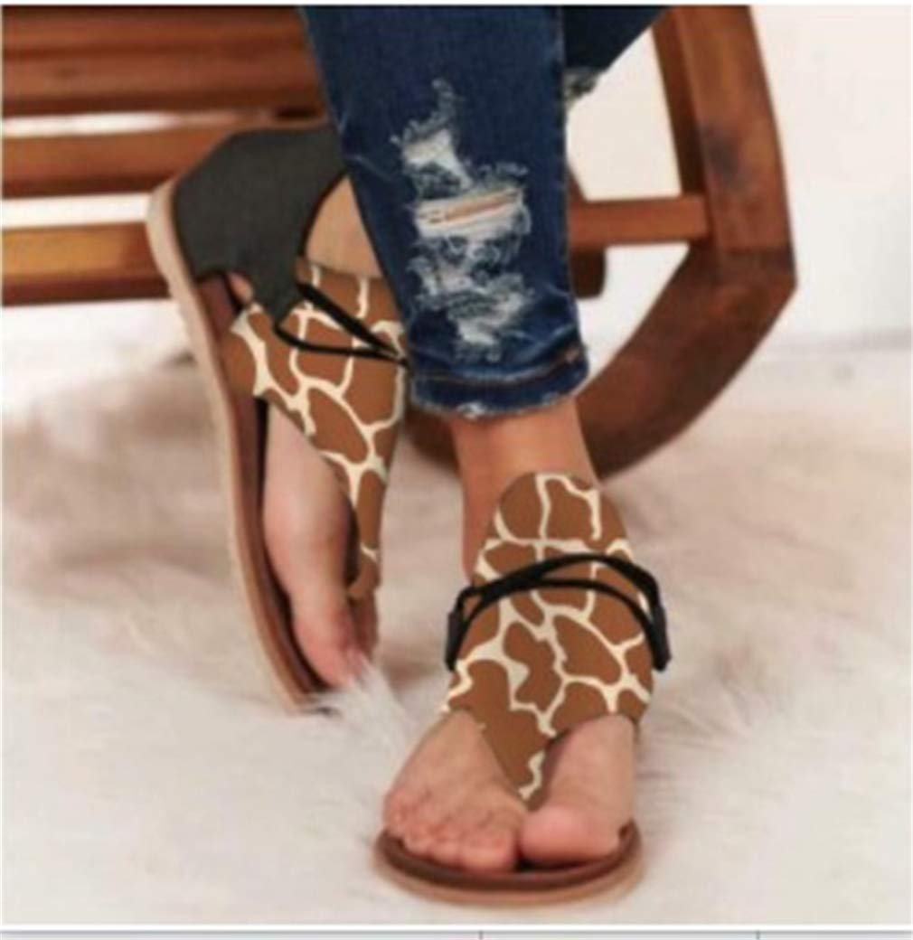 Women's Handmade Low Wedge Heel Flatform Sandals with Ankle Strap & Pattern - Comfortable Beach Shoes for Summer Outings, Size 40 (US) | Perfect for Vacations, Pool Parties & Casual Wear