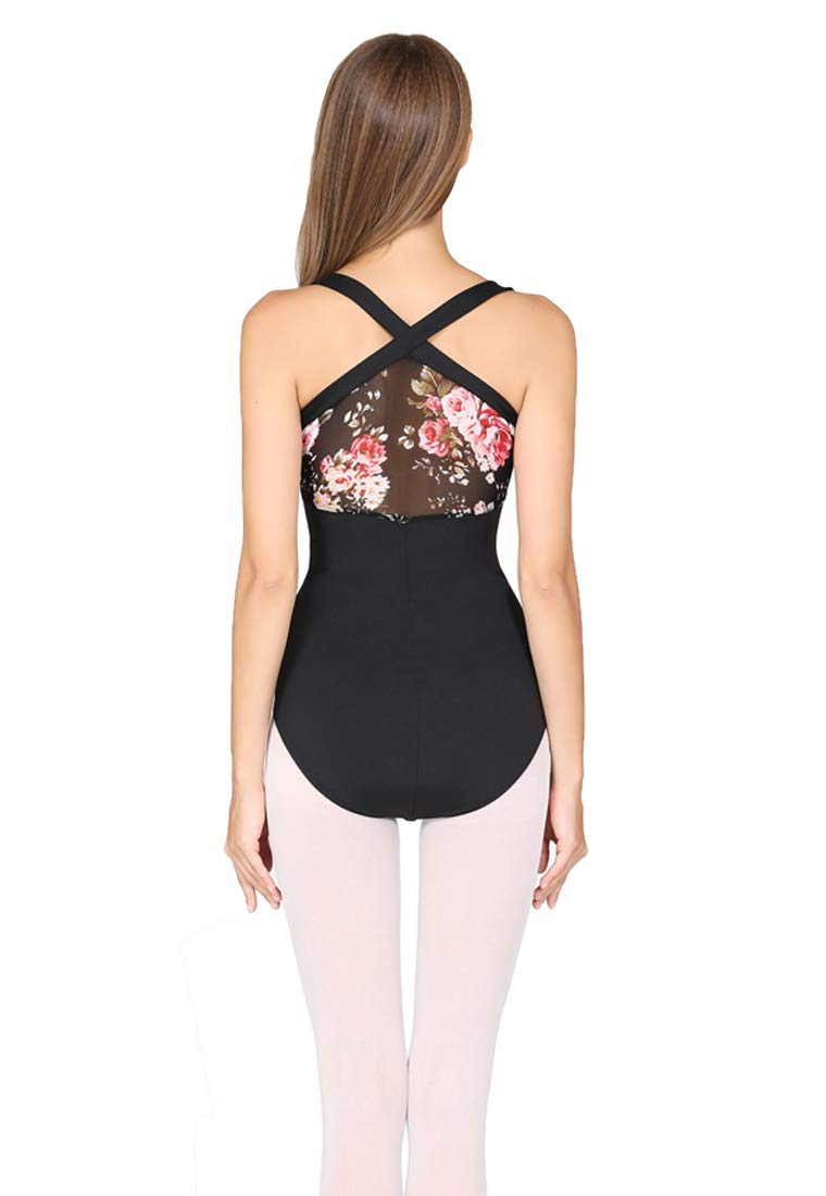 Women's Cross Strap Camisole Ballet Dance Leotard - Comfortable Stretchy Workout Top for Yoga, Gymnastics & Dance Performance