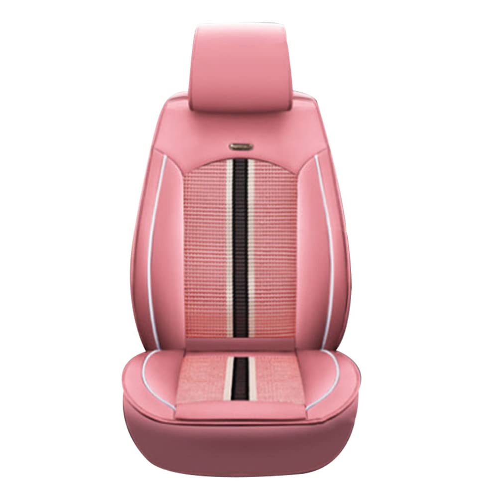 Premium Waterproof Leather Car Seat Covers 5-Piece Full Set for Buick LaCrosse 2010-2019 - Universal Fit Front & Rear Seat Protectors, Auto Cushion Accessories (Pink) | Perfect for Daily Commute, Road Trips & Family Protection