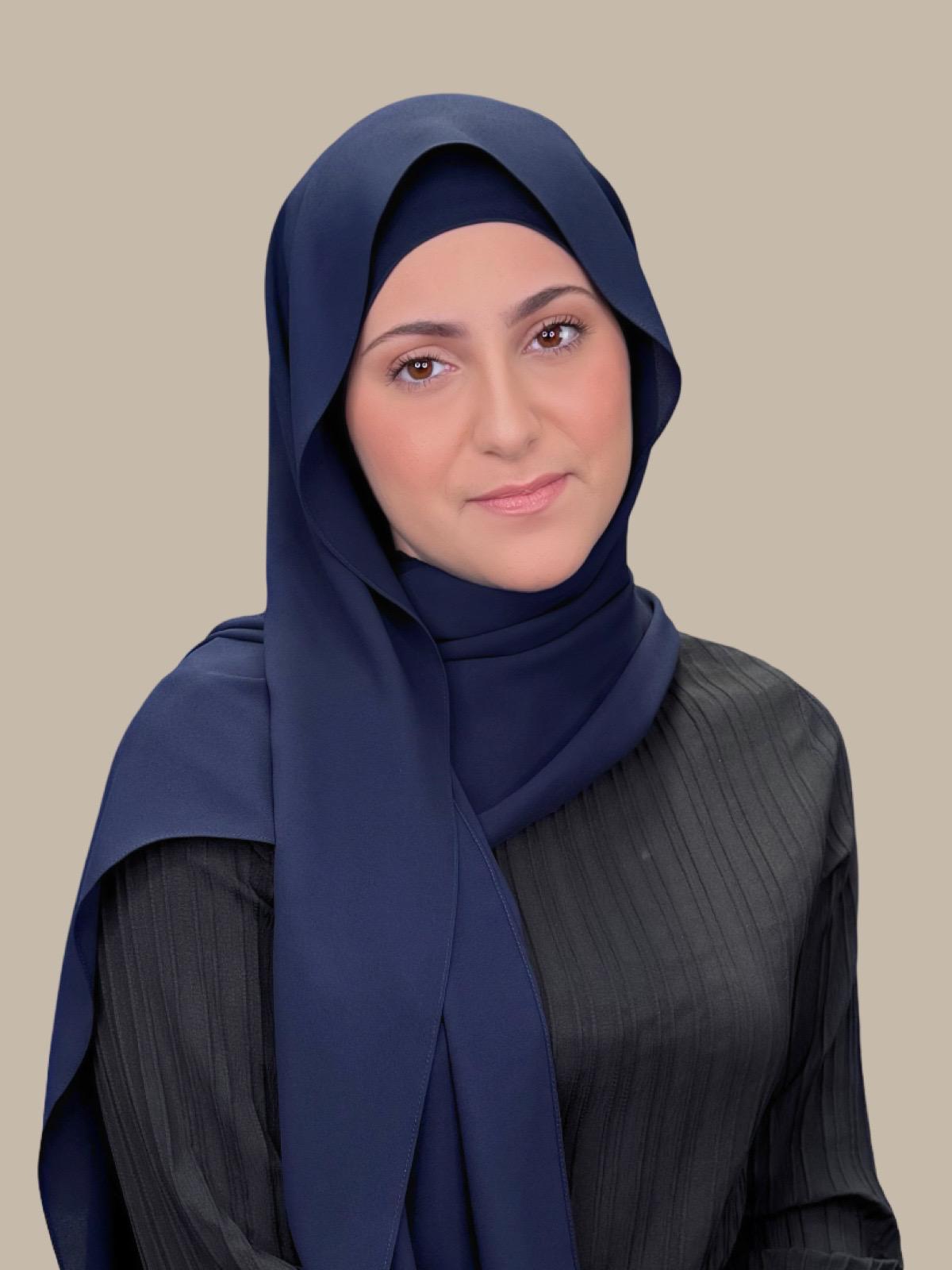 Stylish Dark Slate Chiffon Hijab Set for Women - Perfect for Daily Wear, Work & Special Occasions