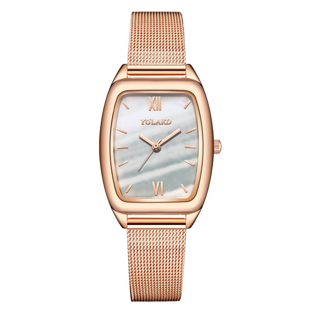 Vintage Women's Leather Strap Watch - Square Multilayer Quartz Wristwatch with Weave Wrap Bracelet | Perfect for Casual, Office & Special Occasions