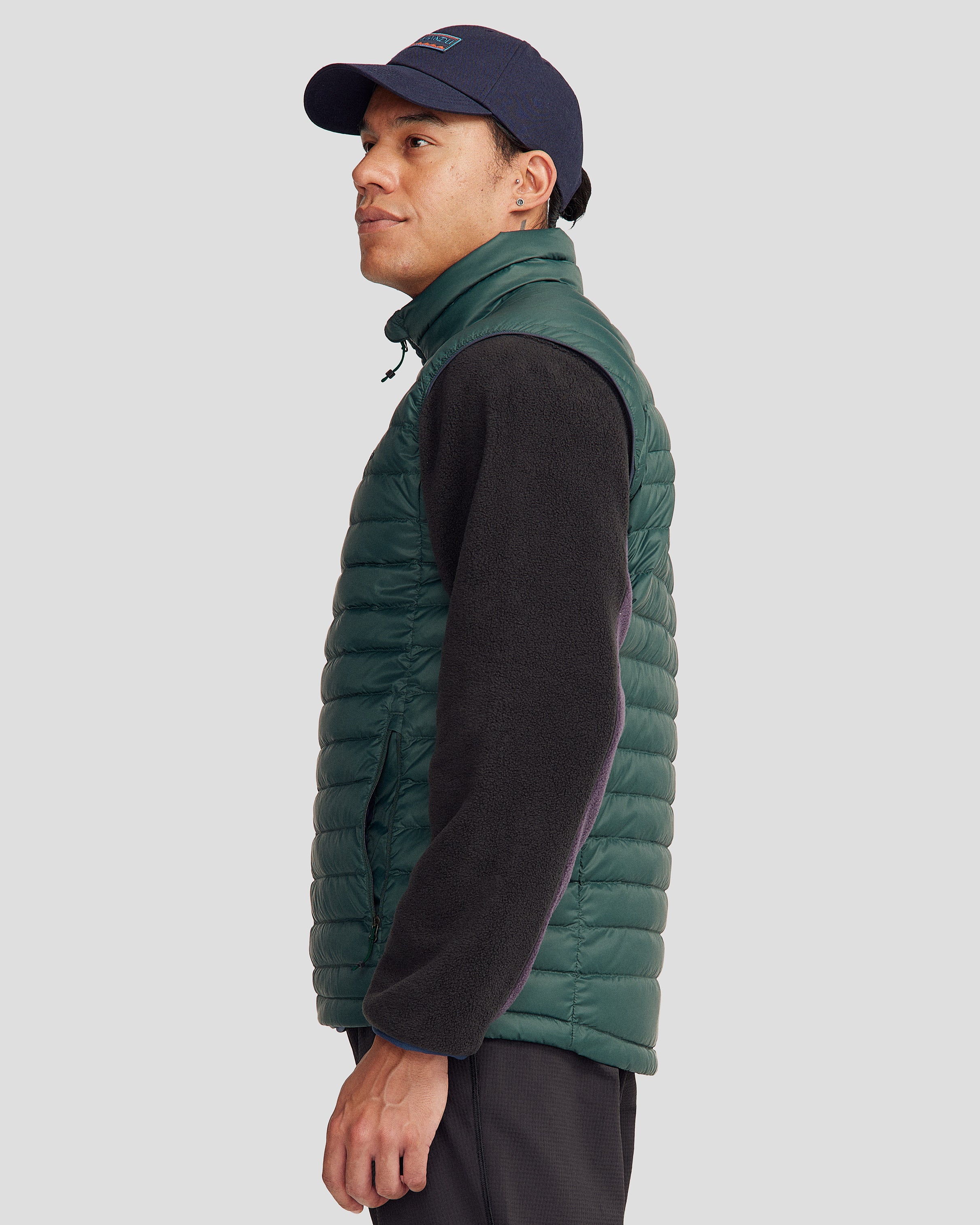 Men's Heli Down Vest v4 - Lightweight Warm Winter Jacket for Outdoor Activities - Deep Forest Green - Perfect for Hiking, Camping & Cold Weather Adventures