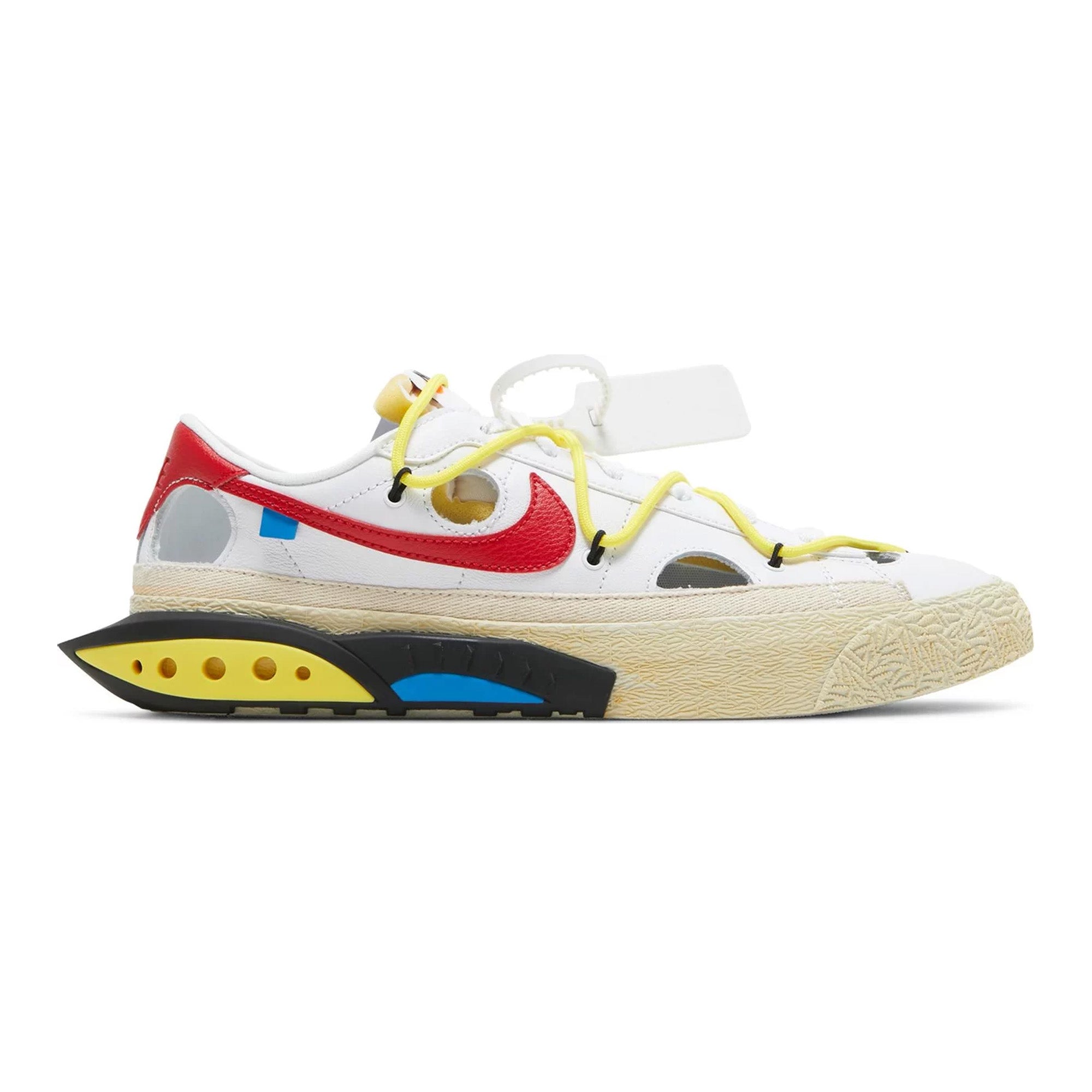 Nike Blazer Low 77 x Off-White 'University Red' Sneakers (2022) - Men's Streetwear Basketball Shoes for Casual Wear & Urban Fashion