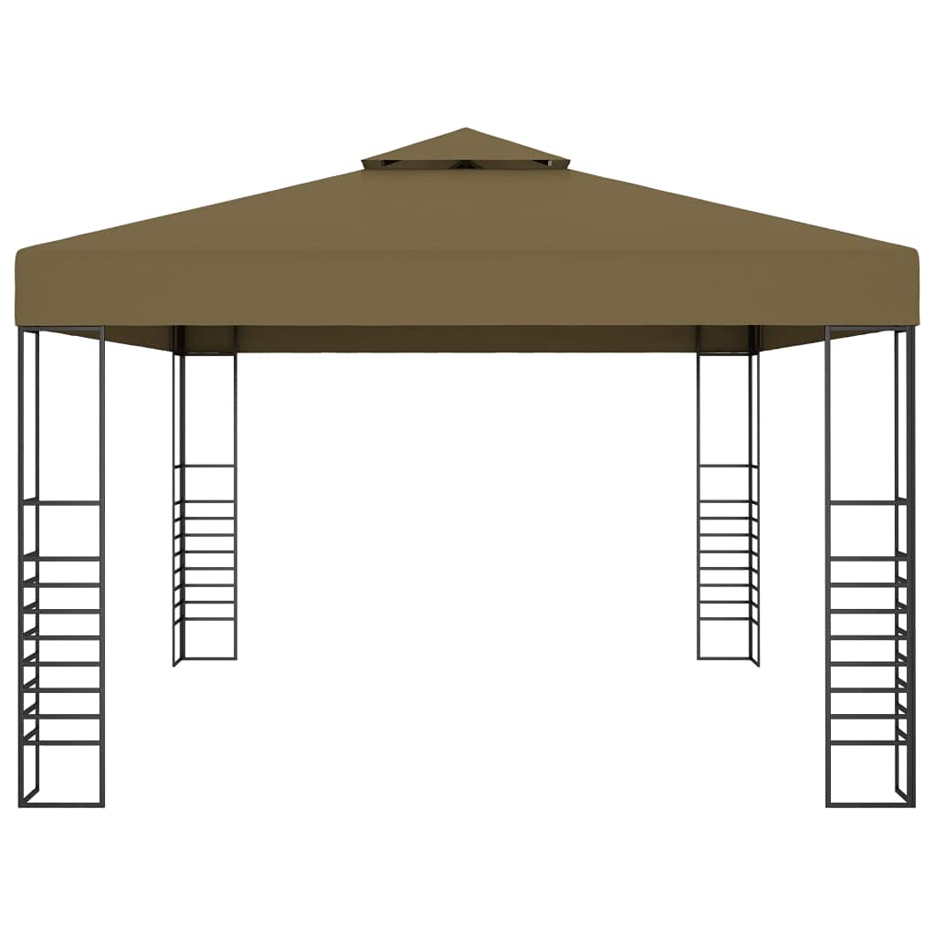 Premium Outdoor Patio Gazebo Tent - 10x13ft Taupe Garden Canopy for Backyard, Deck, Lawn & Parties - 180g/m² Heavy-Duty Waterproof Shade Shelter (Perfect for BBQs, Picnics & Outdoor Relaxation)