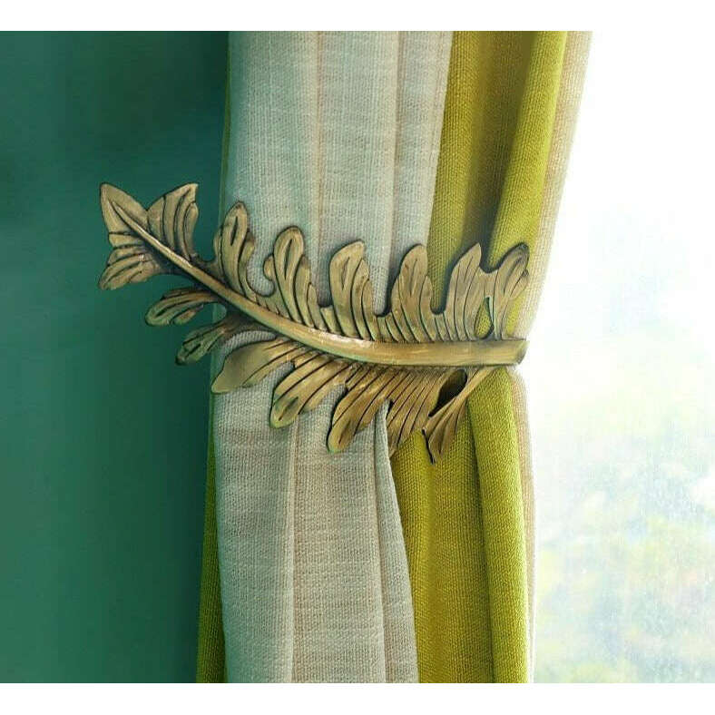 Pearl Simon Wall Mounted Metal Hooks for Curtains - Heavy Duty Decorative Hooks for Drapes, Blinds & Home Organization (Set of 6) - Perfect for Living Room, Bedroom & Window Treatments