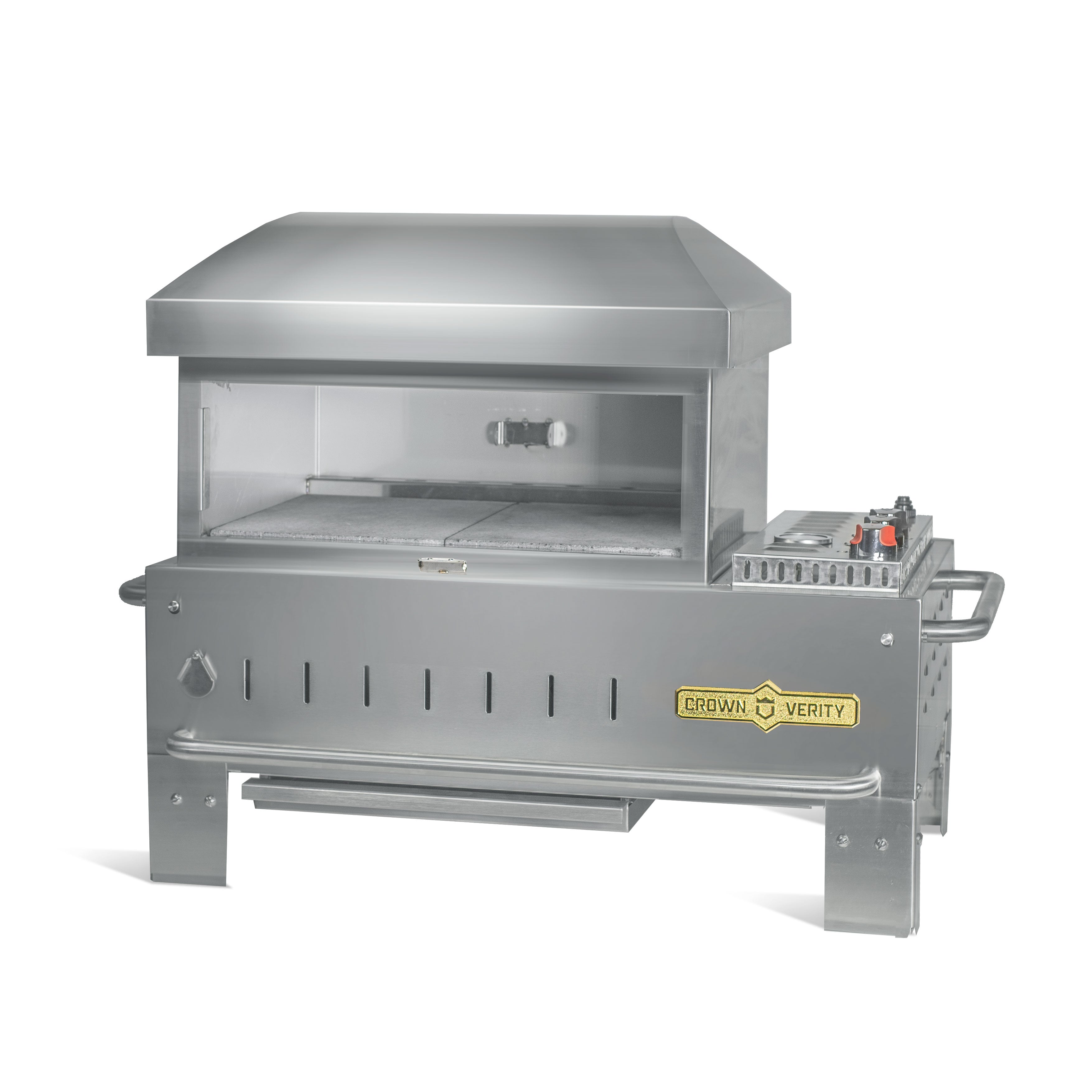 Crown Verity CV PZ 24 TT 24-Inch Countertop Pizza Oven - Propane Gas Powered for Professional & Home Use | Perfect for Restaurants, Catering & Outdoor Cooking