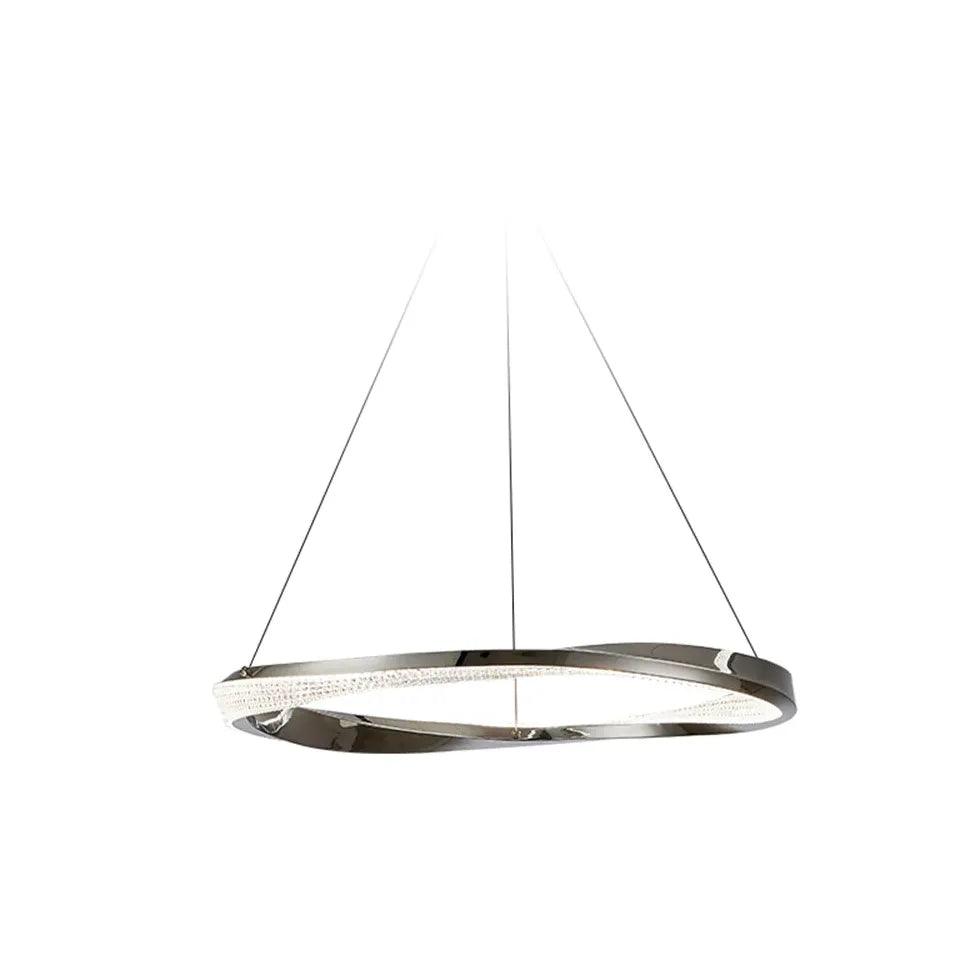 Modern Round LED Pendant Light - Elegant Luxury Ceiling Lighting Fixture for Dining Room, Kitchen Island, Living Room & Bedroom