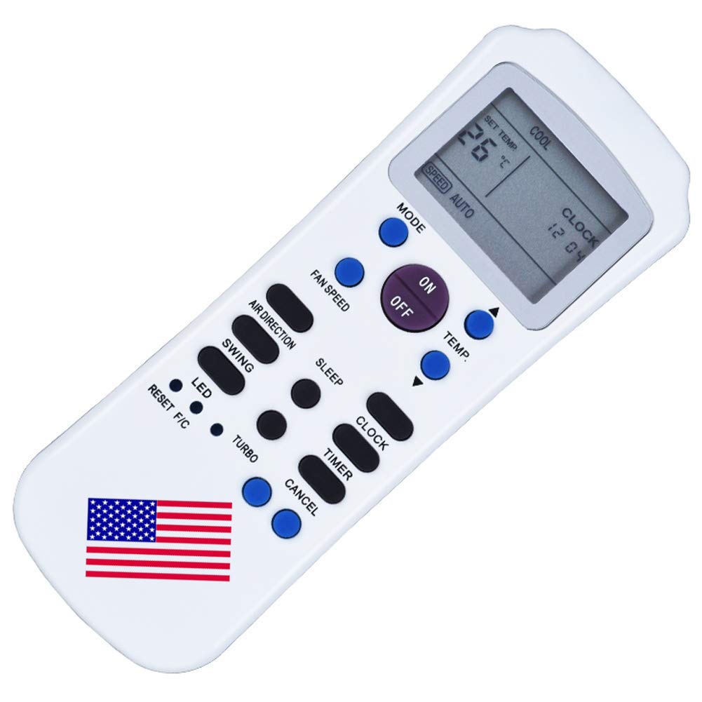 Choubenben R14A/CE Replacement Remote Control for Midea Carrier Springer Air Conditioners - Compatible with R14A/E Models - Perfect for Home, Office, and Hotel AC Units