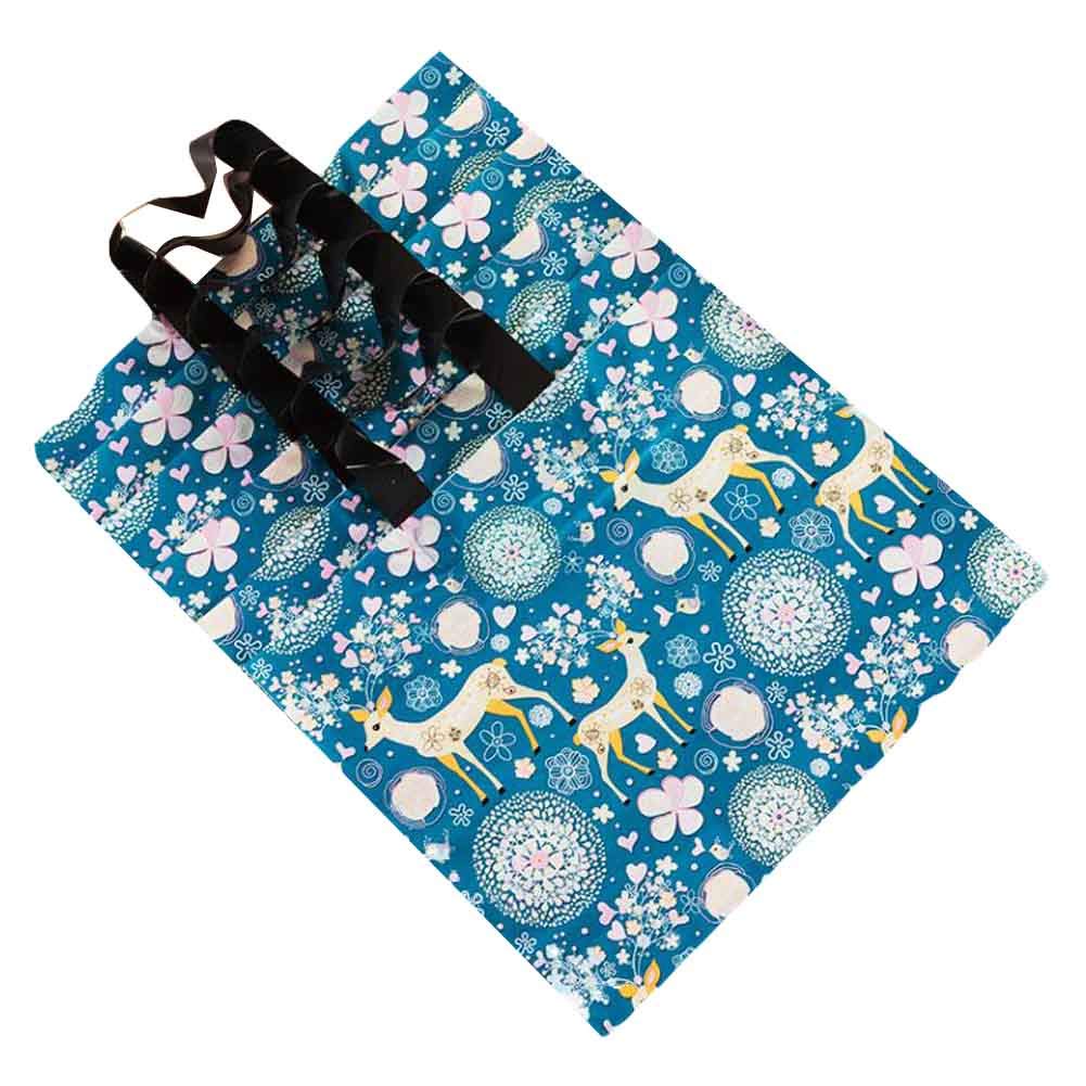 Panda Legends Blue Deer - 50 Pcs Plastic Gift Bags for Retail & Boutique | Eco-Friendly Shopping Bags for Parties, Weddings & Store Merchandise
