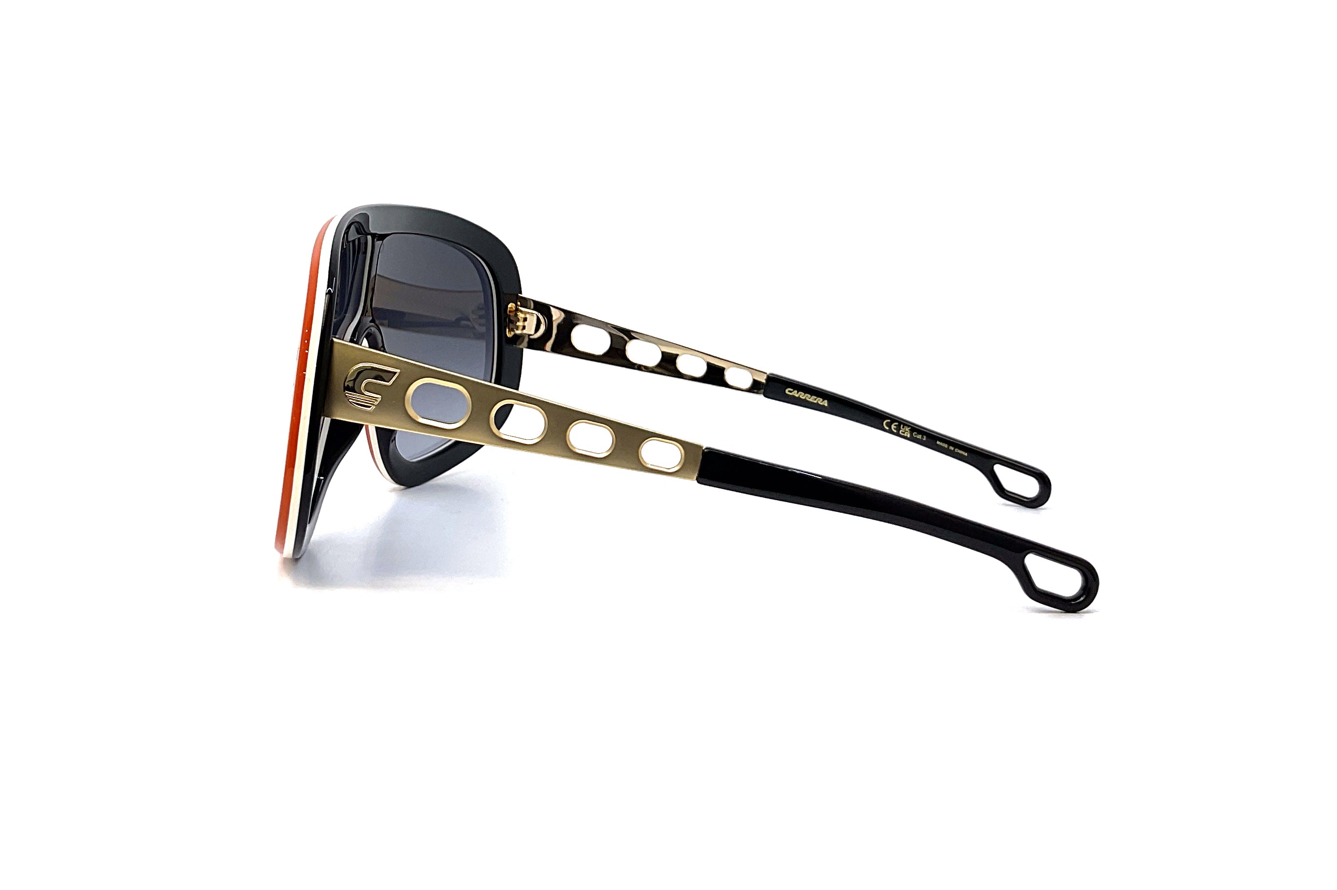 Carrera Flaglab 17 Orange Gold Sunglasses - Polarized UV Protection Sports Sunglasses for Men & Women - Perfect for Running, Cycling, and Outdoor Activities
