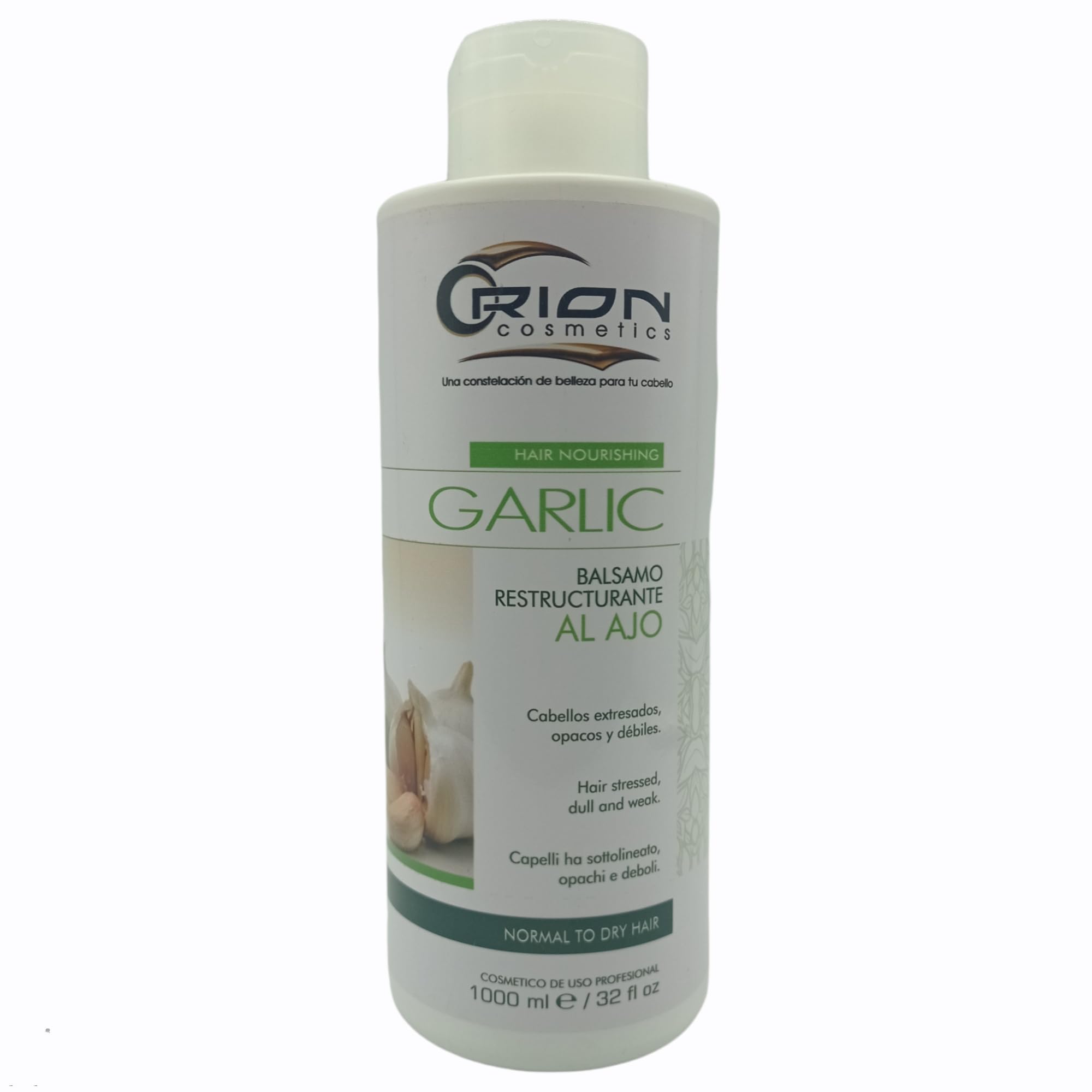 5-Step Restructuring Garlic Hair Care Kit - Shampoo, Mask, Serum, Leave-In Conditioner - Nourishes, Repairs & Shines Damaged Hair - Perfect for Dry, Frizzy & Color-Treated Hair at Home Salon Treatment