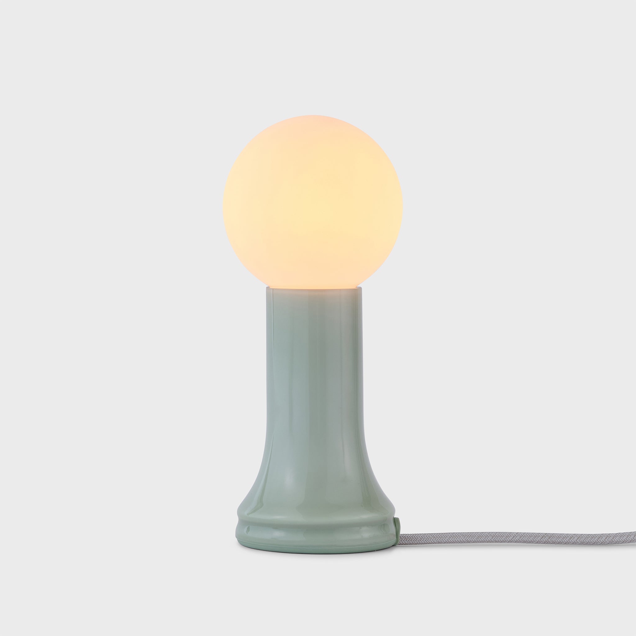 Shore Table Lamp in Sea Green - Set of 2 Modern Coastal Bedside Lights for Living Room, Bedroom & Office Decor