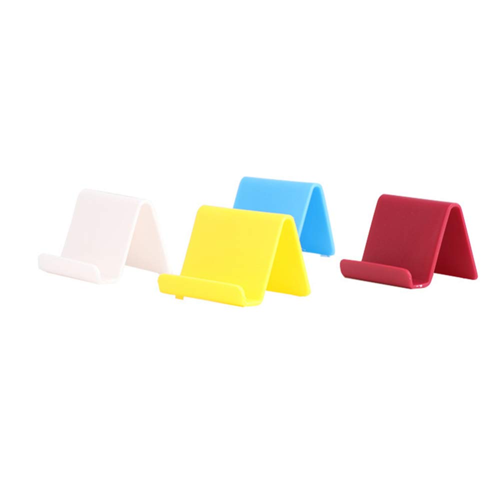 LKJYBG 1Pcs Candy Color Cell Phone Stand - Adjustable Tabletop Phone Holder for Desk, Kitchen, Office | Durable Kitchen Organizer for iPhone, Samsung, iPad (Random Color) - Perfect for Video Calls, Cooking Recipes & Hands-Free Viewing