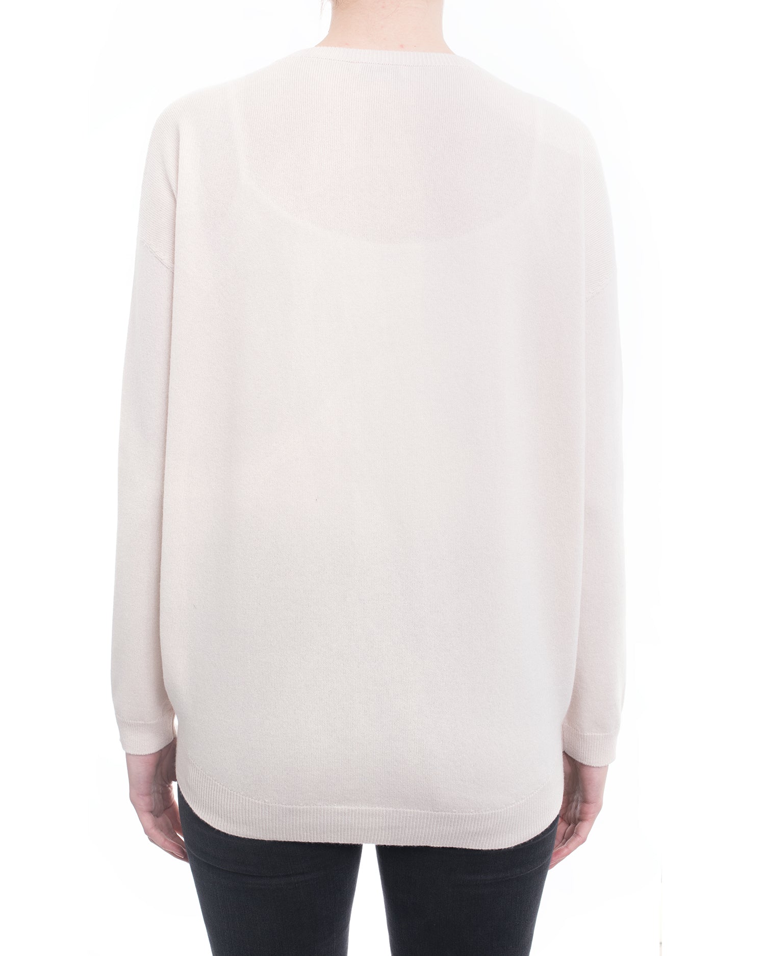 Brunello Cucinelli Blush Pink Cashmere V-Neck Sweater for Women - Soft Luxury Knitwear for Fall & Winter - Perfect for Office, Date Night & Holiday Gatherings