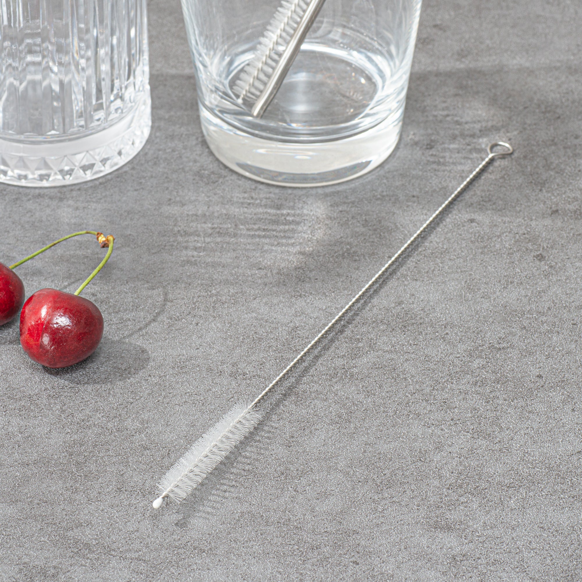 Premium Stainless Steel Straw Cleaning Brush - 2 Pack, 9.5