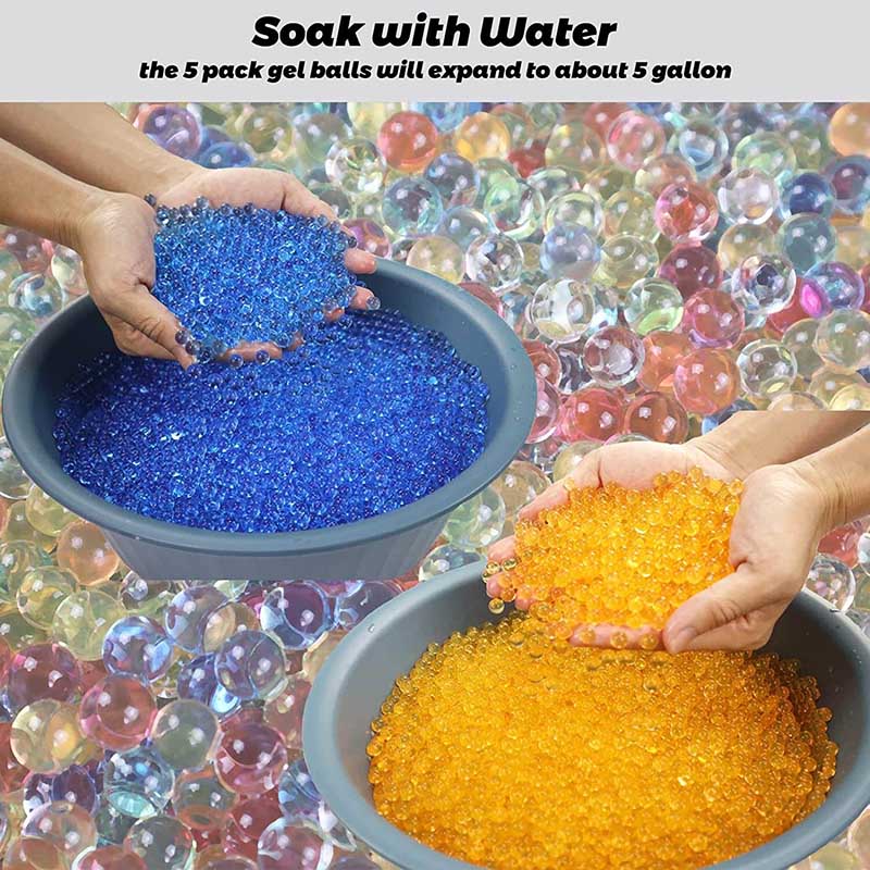 **7.5mm Non-Toxic Eco-Friendly Gel Ball Refill Ammo - 50,000pcs Water Beads for Gel Blaster, Outdoor Games & Kids Play**