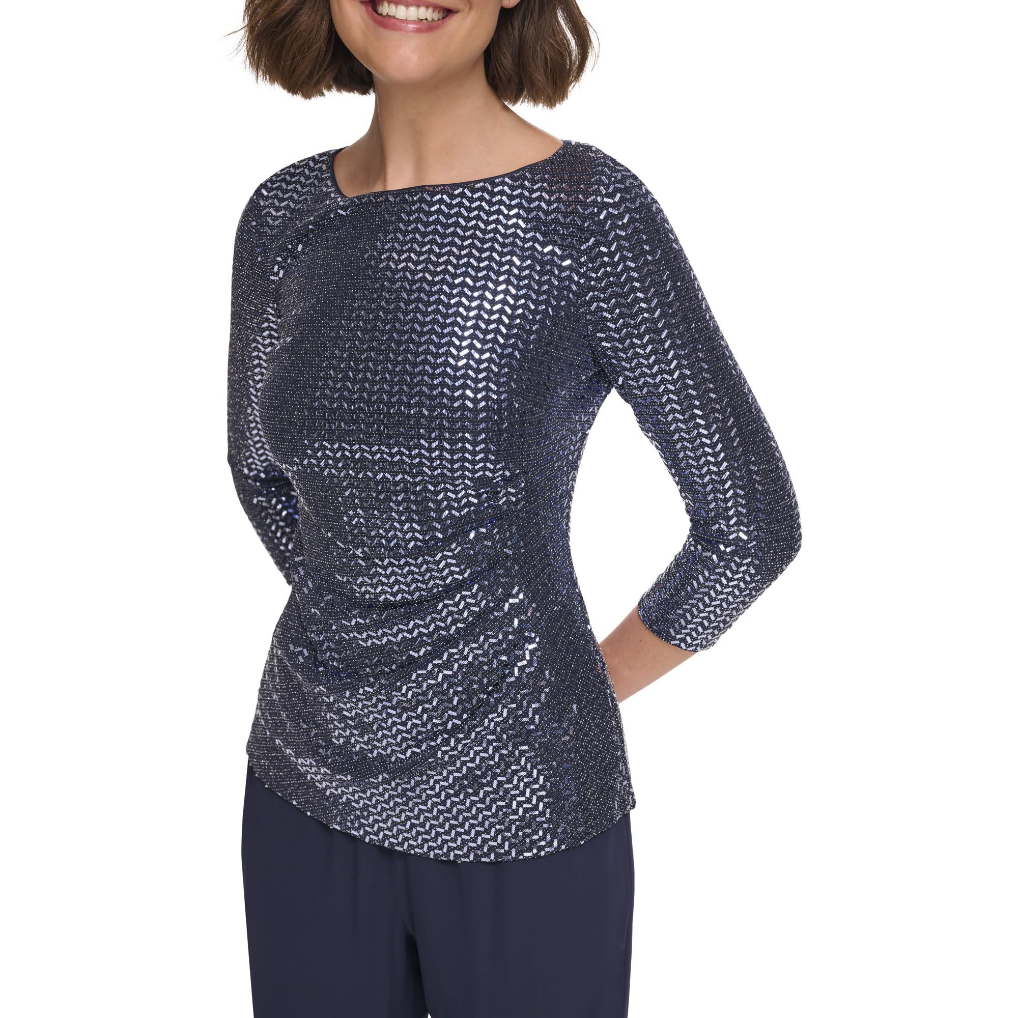 Jessica Howard Women's Sequin Bodice Jumpsuit - Elegant Sparkly Romper for Parties, Weddings & Special Occasions | Plus Size & Petite Options Available