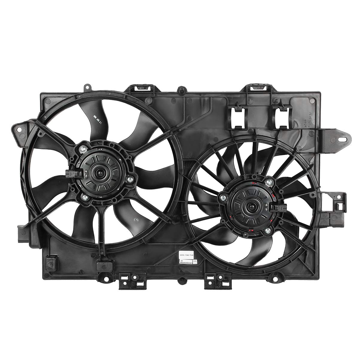 DNA MOTORING OEM-RF-0167 High Performance Radiator Cooling Fan Assembly - Direct Replacement for 2006-2008 Chevy Equinox & Pontiac Torrent - Improved Cooling Efficiency - Perfect for Engine Overheating Prevention & Summer Driving Conditions