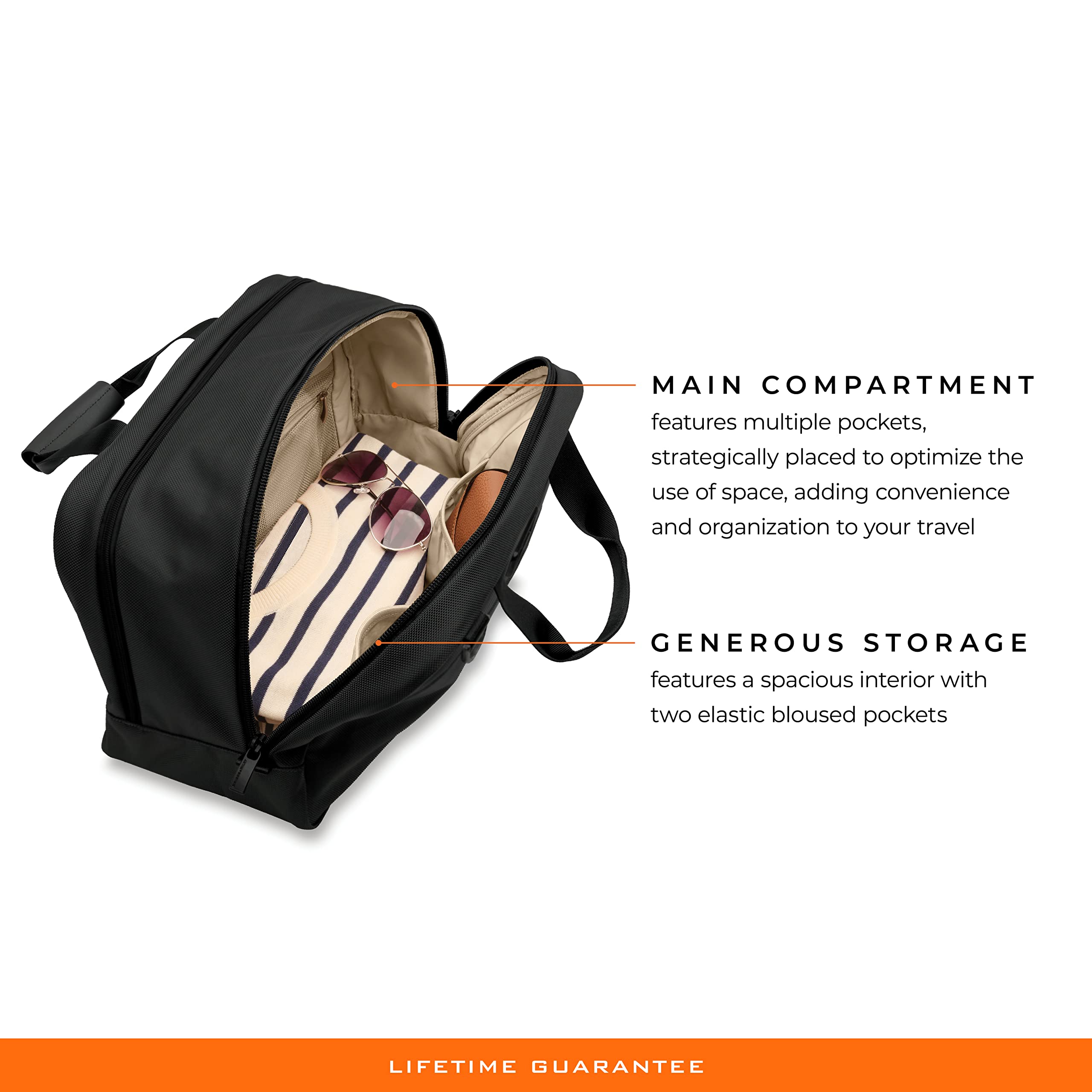 Briggs & Riley Premium Travel Duffel Bag - Water-Resistant Carry-On Luggage for Gym, Business Trips & Weekend Getaways | Durable & Spacious Travel Gear for Men & Women