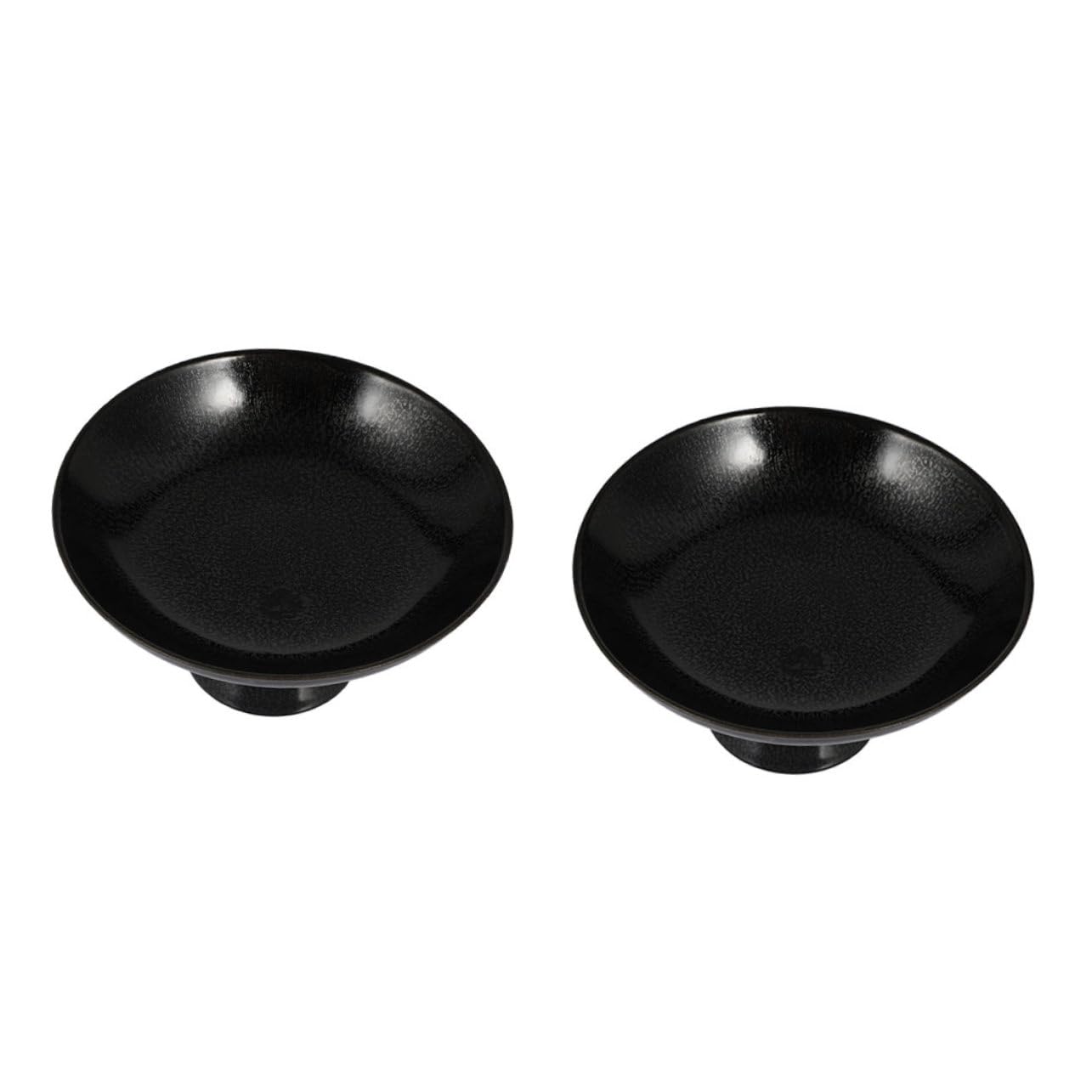 2pcs Vintage Ceramic Stemware Fruit Tray - Elegant Dessert Plates for Ice Cream, Cake & Coffee | Wedding Serving Bowls with Feet, Perfect for Party Display & Home Decor (Gift Idea)