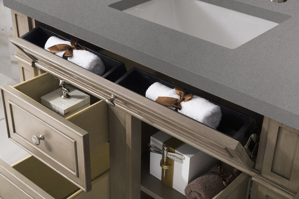 James Martin Vanities Bristol Collection 36 Inch Single Bathroom Vanity in Whitewashed Walnut with Countertop Options - Perfect for Modern Bathroom Renovations and Home Upgrades