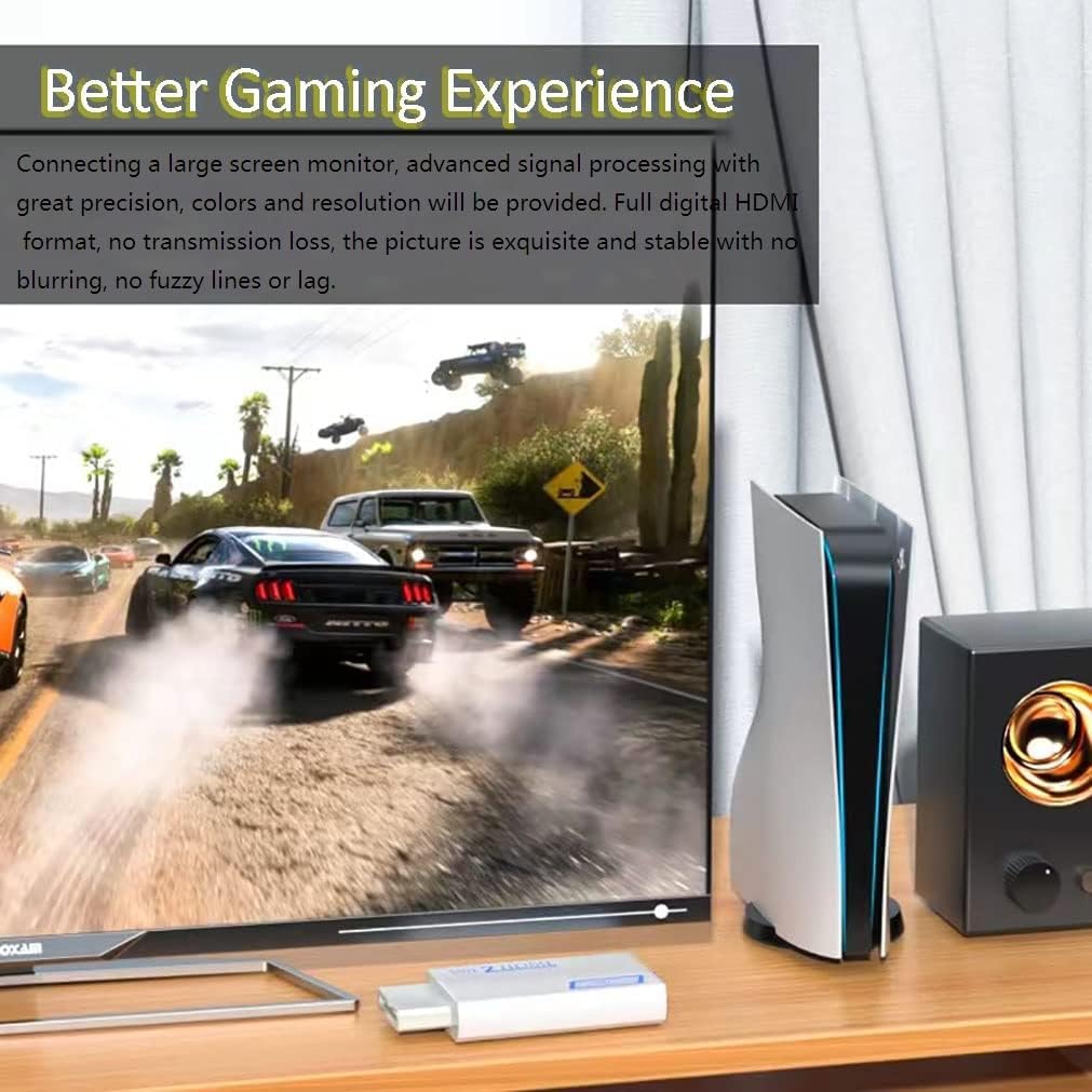 Premium HDMI Converter for Gaming - 1080P/720P HD Video & Audio Output with 3.5mm Jack | Compatible with Wii U, HDTV, Monitor | Perfect for Home Theater & Multi-Screen Gaming Setups