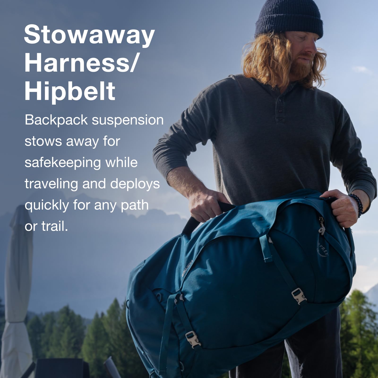 Osprey Fairview 55L Women's Travel Backpack - Lightweight Hiking Backpack for Women, Water-Resistant Carry-On Luggage with Padded Straps - Perfect for Camping, Air Travel & Outdoor Adventures (Black)