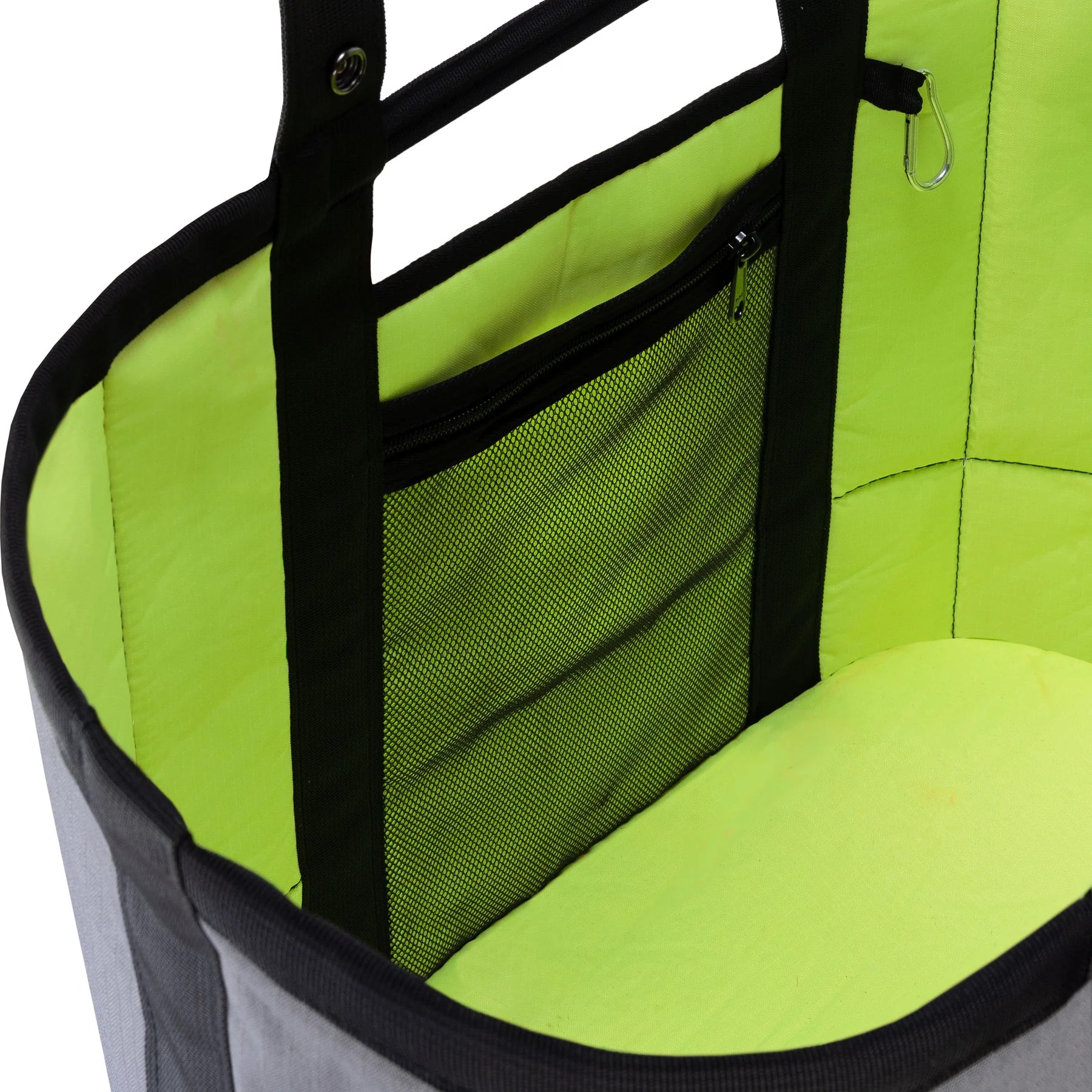 Prism Grab Bag Tote - Neon Yellow Waterproof Beach Tote for Women, Trendy Shopping & Grocery Bag - Perfect for Pool, Beach & Travel Accessories