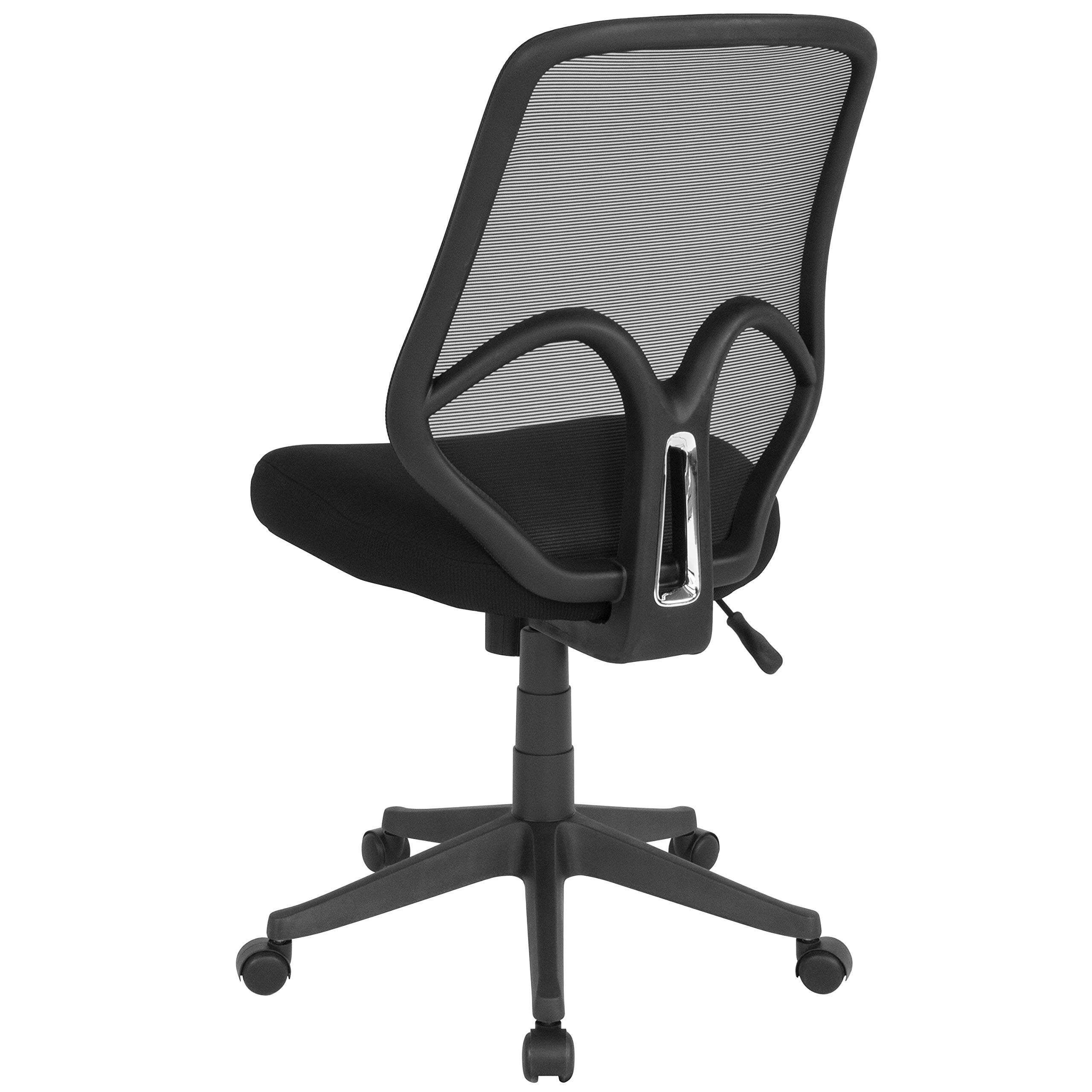 Ergonomic High Back Black Mesh Office Chair with Lumbar Support - Adjustable Swivel Task Chair for Home & Office Workspace, Gaming, and Long Hours Sitting Comfort