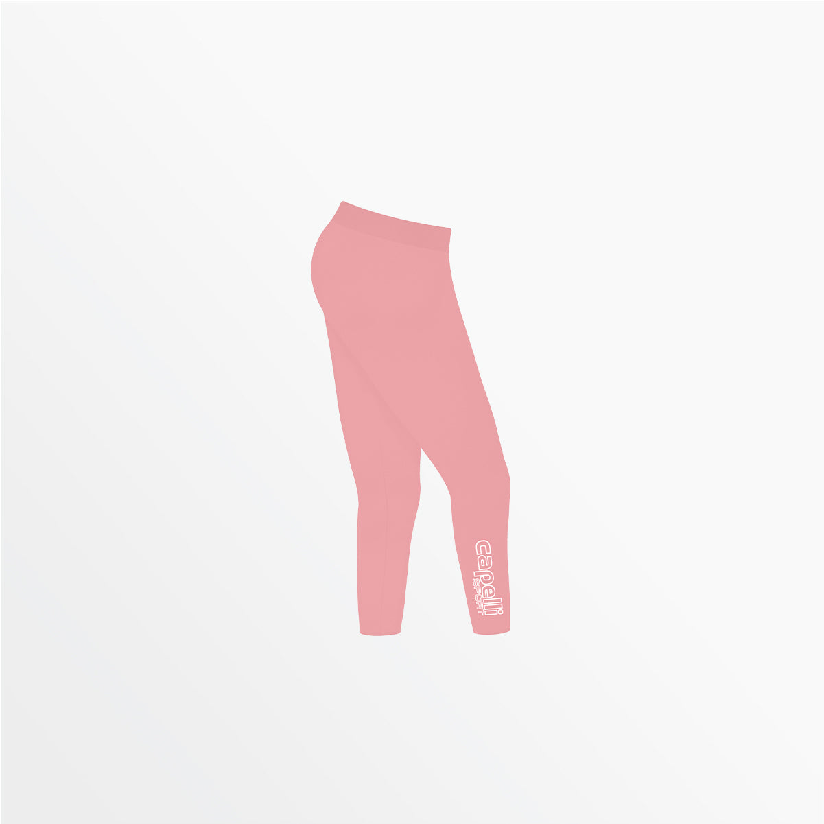 Women's Mid Rise Logo 3/4 Cotton Leggings - Comfortable Stretchy Yoga Pants for Workout, Running & Casual Wear