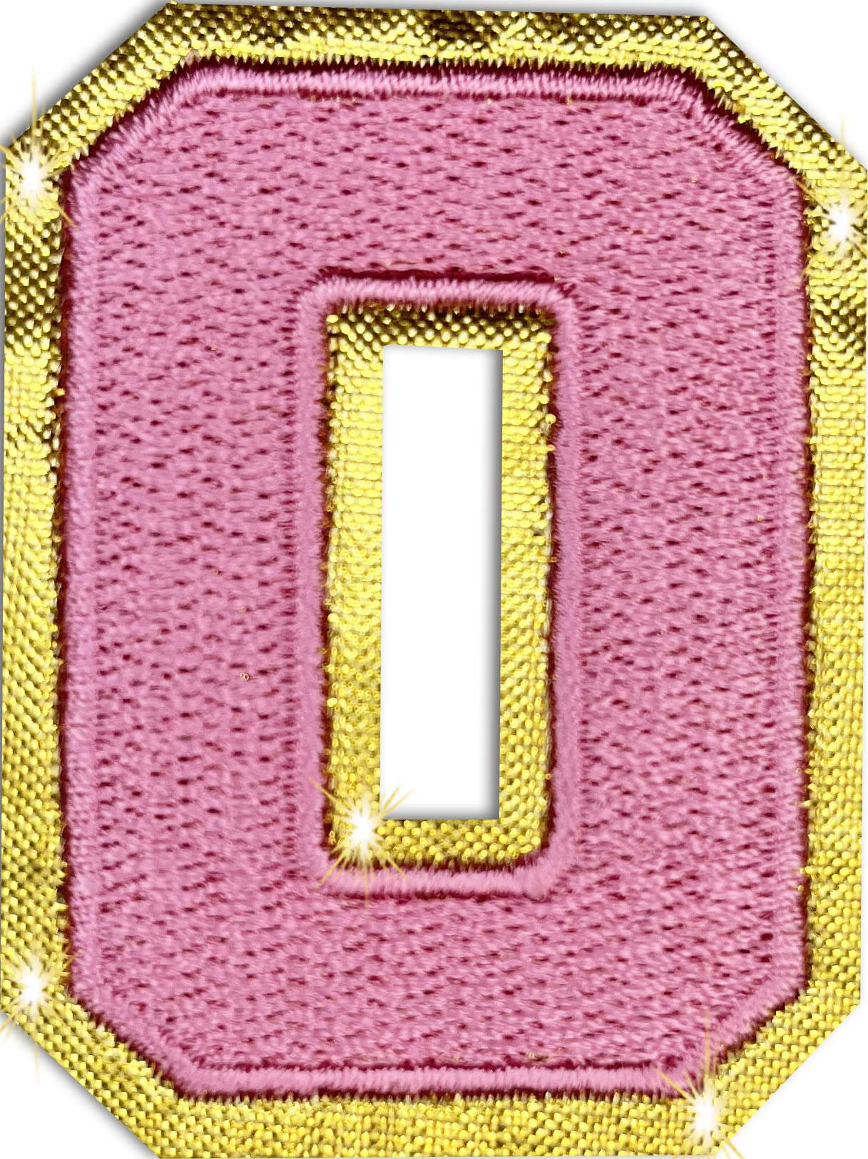 Premium Iron On Patches - Pink Letter O (3 Pack) - 1.9 Inch Alphabet A-Z Sewing Patches for DIY Clothing, Jackets, Bags & Costume Customization - Perfect for Crafts, Denim Repair & Personalized Gifts