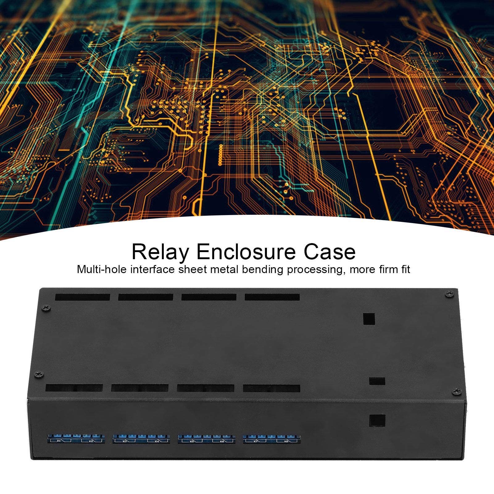 Relay Enclosure Case & Power Amplifier Chassis - Durable Metal Housing with Screws for Computer & Electronics | Perfect for DIY Projects, Home Theater Systems & Audio Equipment Protection