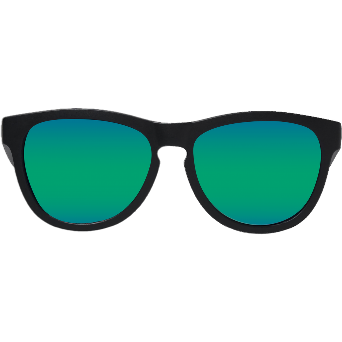 Classic Aviator Sunglasses for Men & Women - 13+ UV Protection, Jet Black Frame with Polarized Green Mirror Lenses - Perfect for Driving, Outdoor Sports & Fashion Accessories