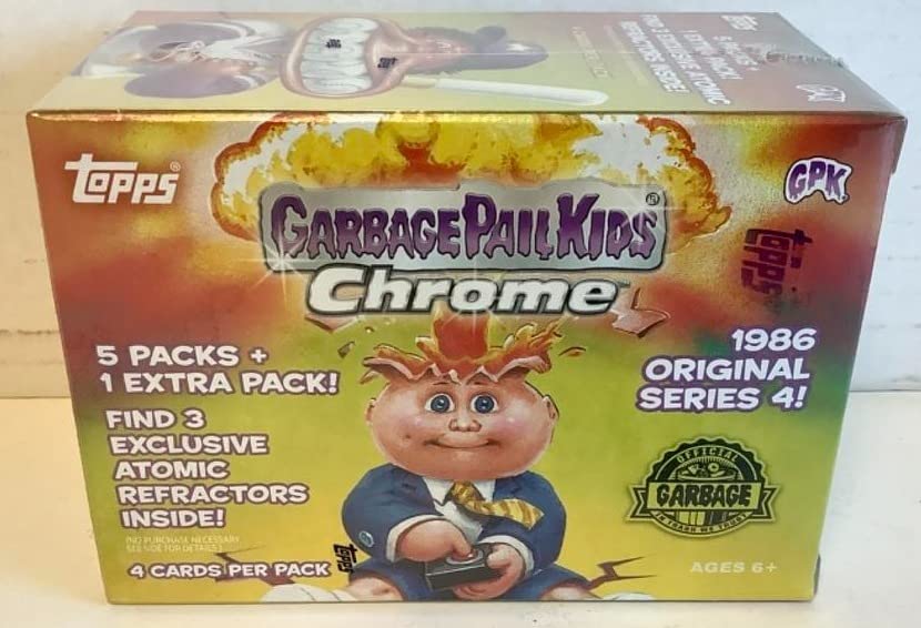2021 Topps Garbage Pail Kids Chrome Series 4 Trading Cards Blaster Box - 50+ Collectible Cards for Kids & Adults, Perfect for Trading, Collecting & Gift Giving