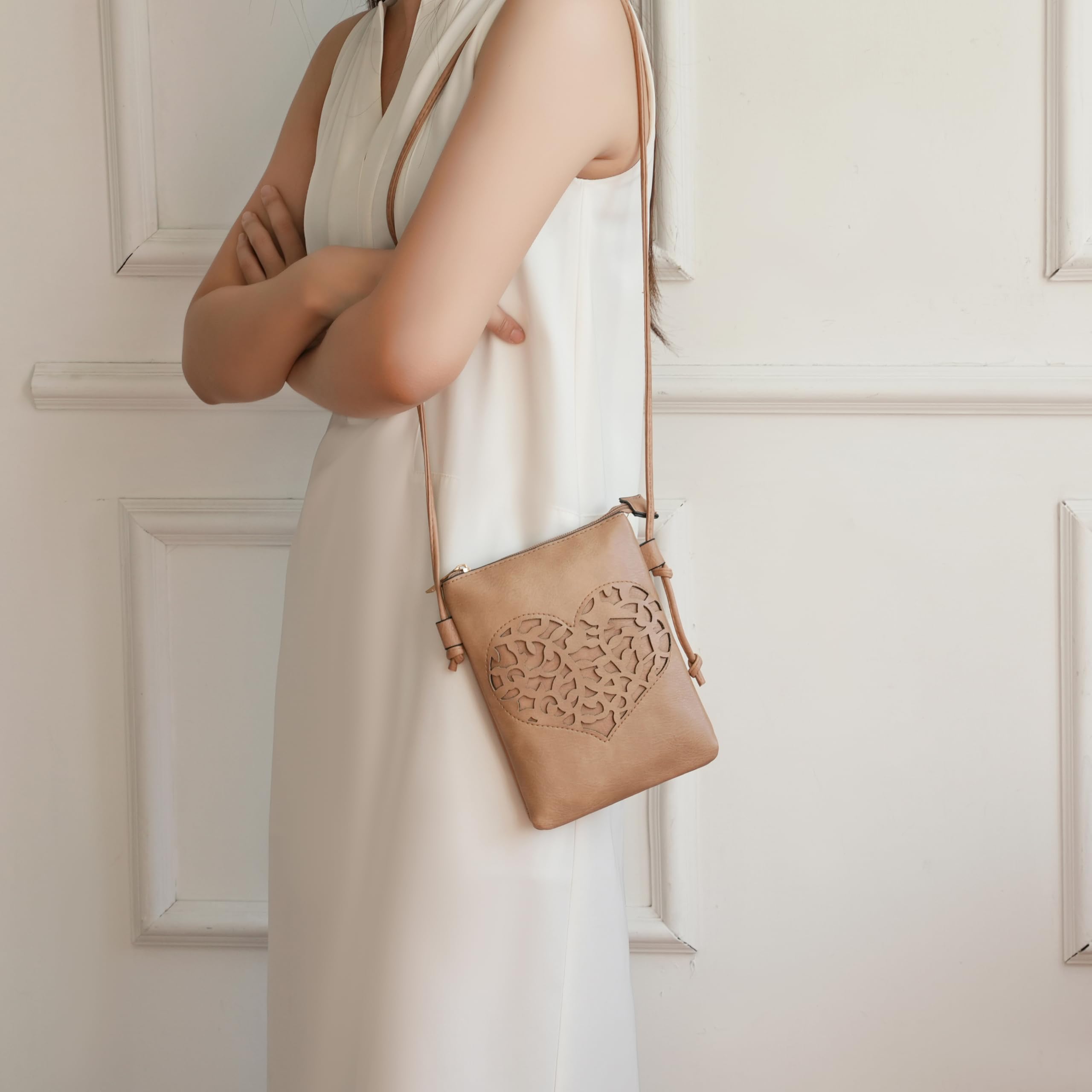 MKF Women's PU Leather Crossbody Bag - Stylish Shoulder Purse for Daily Use