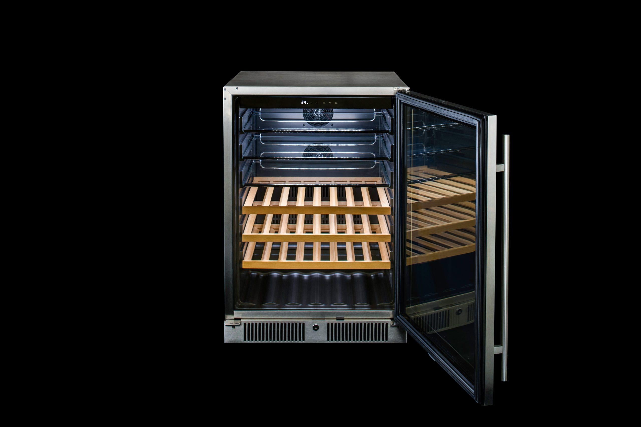 Blaze Grills BLZGDBEV55 Outdoor Beverage Cooler with Glass Front - Perfect for Backyard BBQs, Pool Parties, and Outdoor Entertaining