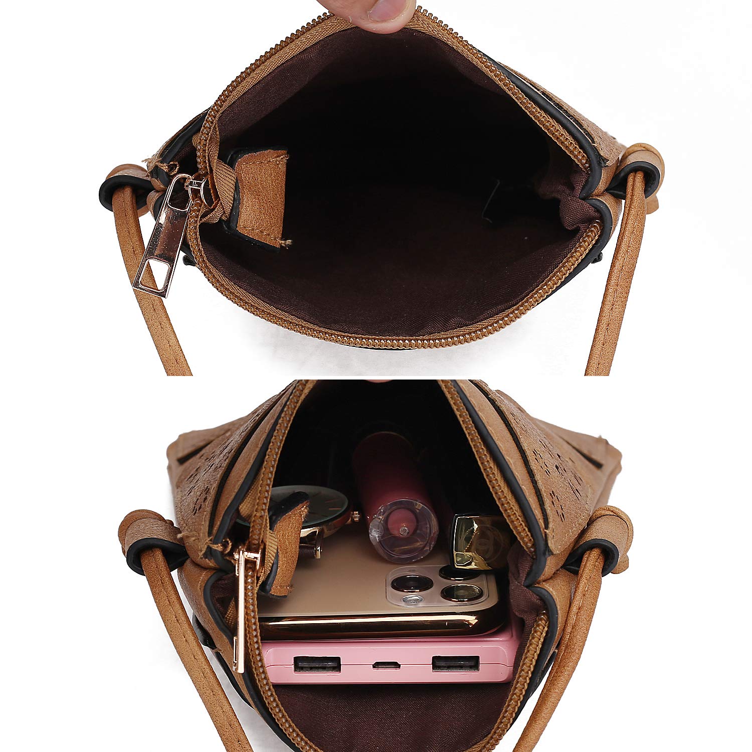 MKF Women's PU Leather Crossbody Bag - Stylish Small Shoulder Purse for Daily Use