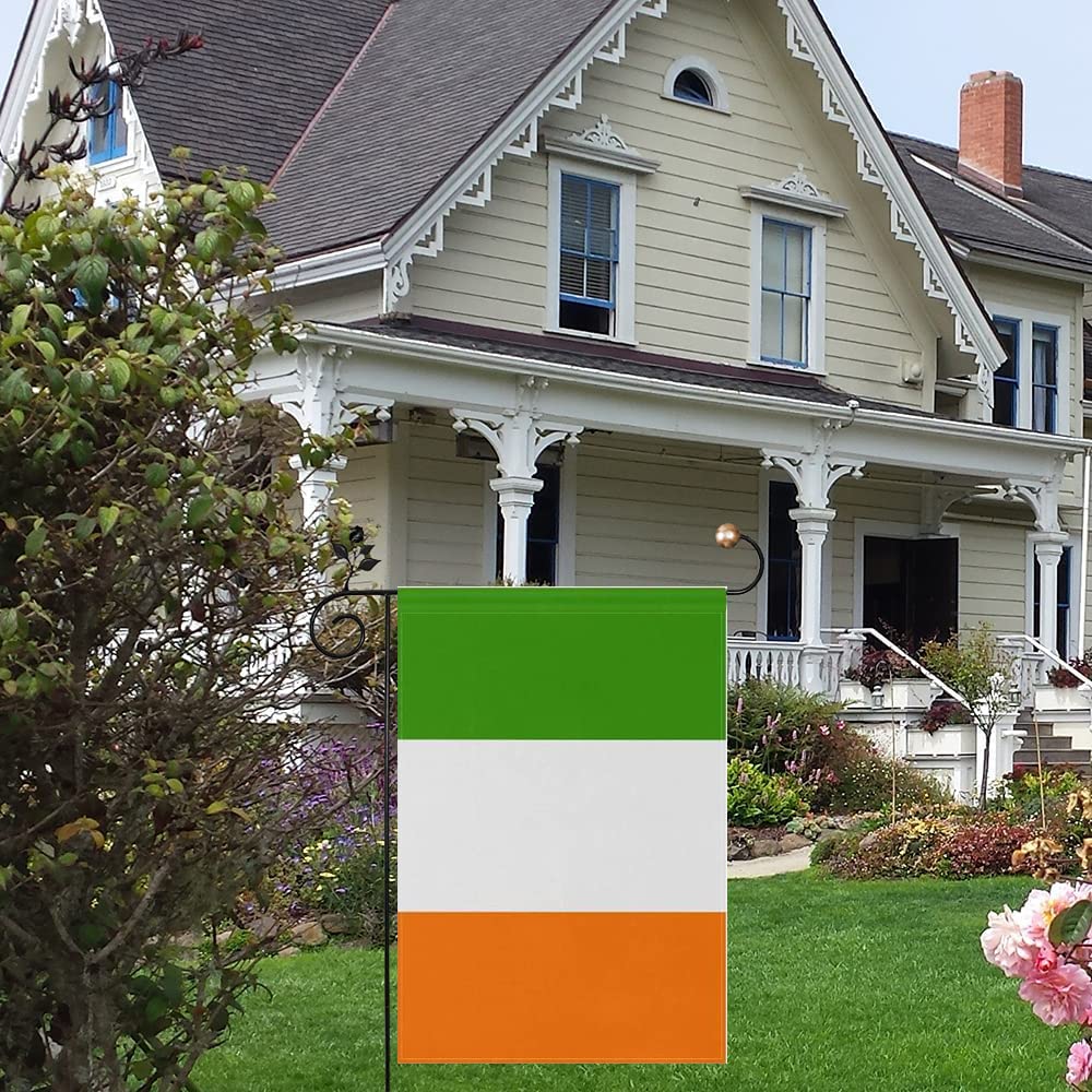 Premium 12x18 Inch Double Sided Ireland Garden Flags - Vibrant Fade-Resistant Small Irish Yard Decor for St. Patrick's Day & Home Decoration | Indoor & Outdoor Use