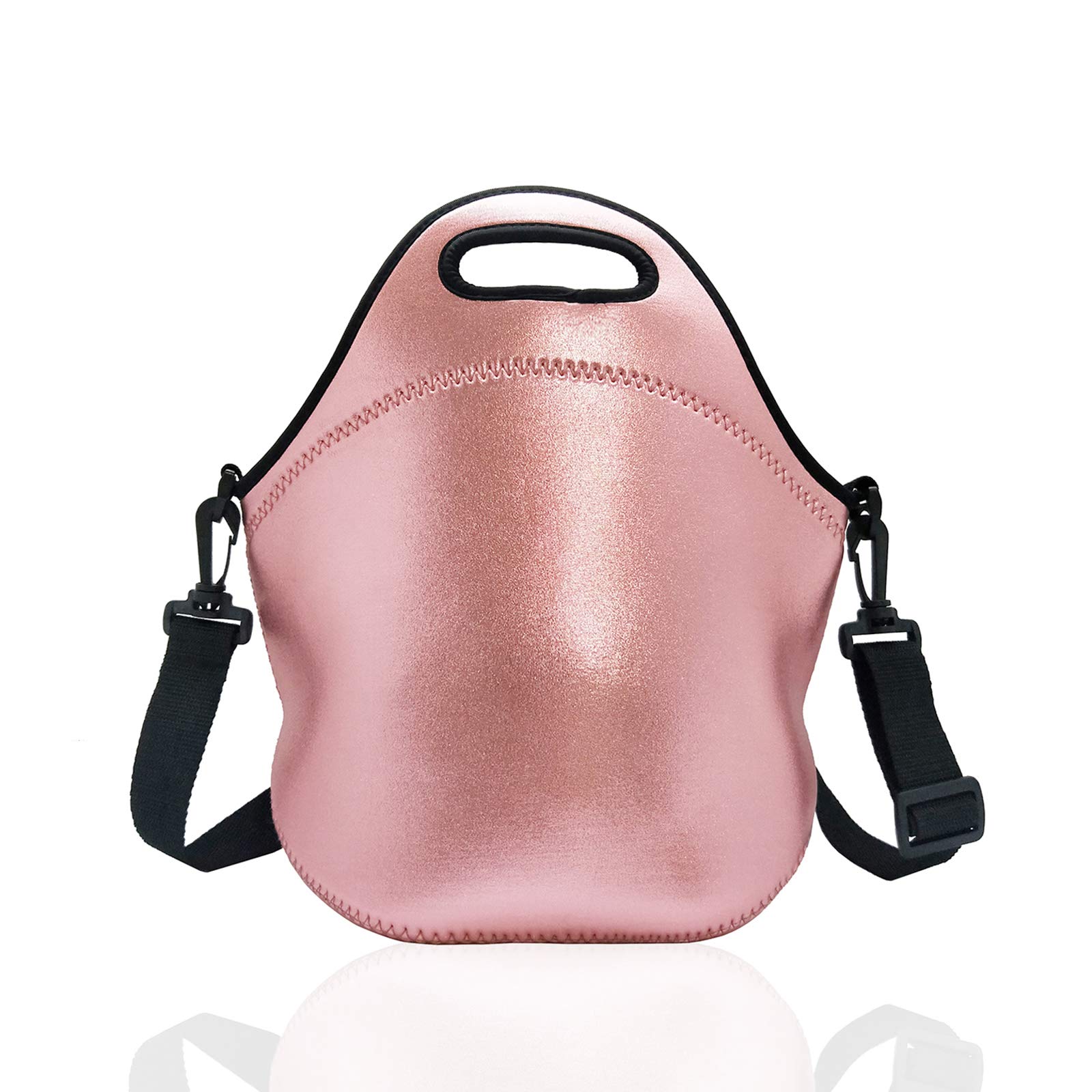 Premium Neoprene Insulated Lunch Bag - Leakproof & Thermal Lunch Tote for Work, Office, Picnic & Travel - Stylish Rose Gold Lunch Box for Women & Men - Perfect for Meal Prep, School, Gym & Outdoor Activities