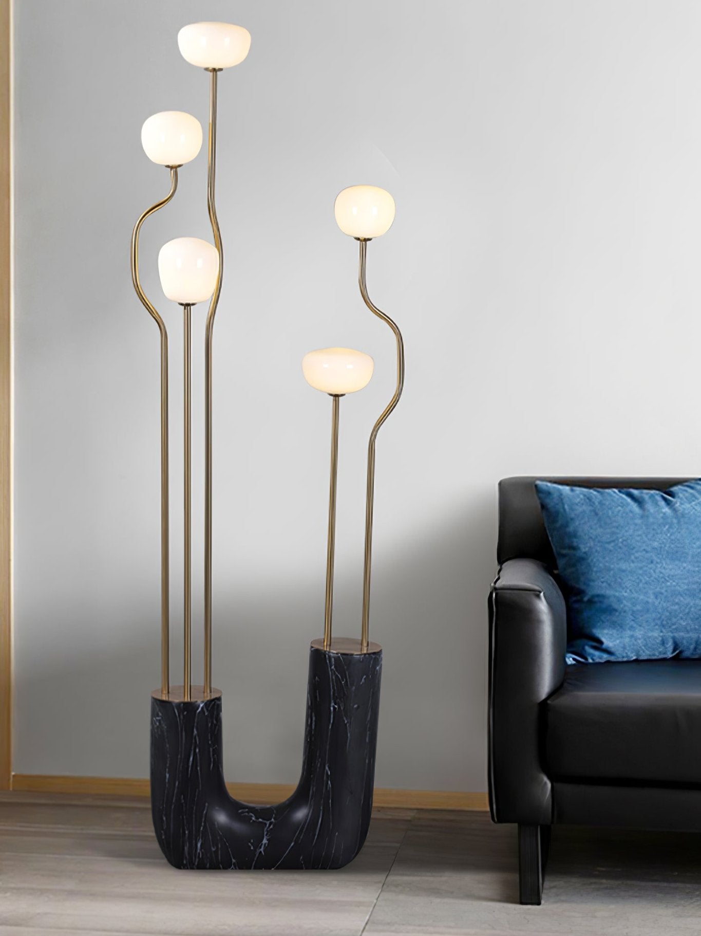 Aria Bloom Modern Floor Lamp with Adjustable Brightness - Perfect for Living Room, Bedroom, and Office Lighting Decor