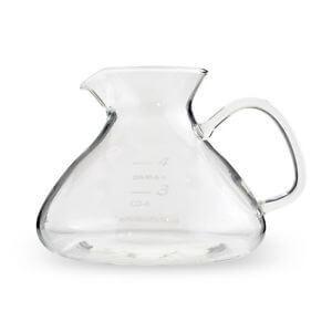 Premium Yama Glass Silverton Server - Elegant Japanese-Style Carafe for Tea, Coffee & Cold Brew - Perfect for Home, Office & Restaurant Use