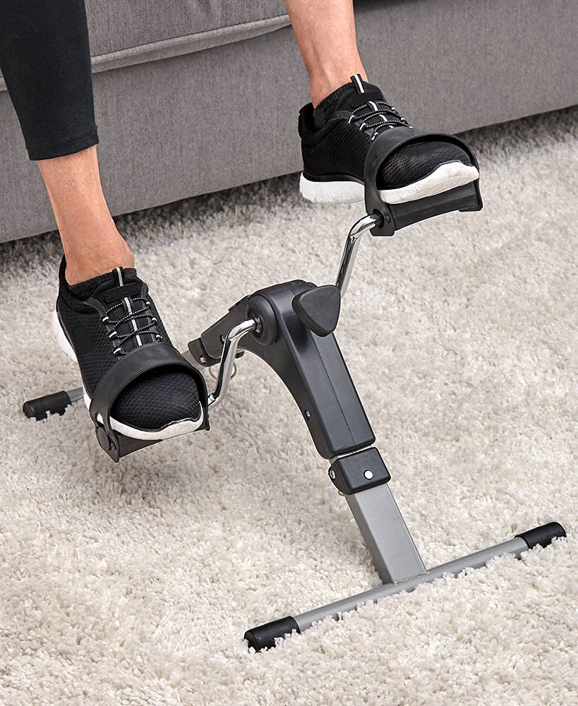 Under Desk Bike Pedal Exerciser - Portable Home & Office Bike Pedaler for Leg Workout - Perfect for Fitness, Rehabilitation & Sedentary Lifestyle