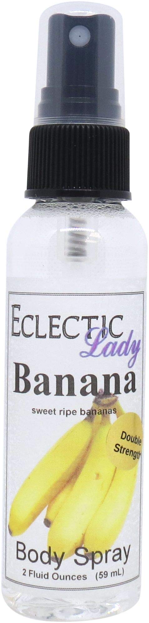 Banana Scented Body Mist for Women - Long Lasting Hydrating Perfume Spray - Travel Size Double Strength Fragrance - Clean & Fresh Daily Body Spray (2 oz) | Perfect for Work, Gym & Outdoor Activities