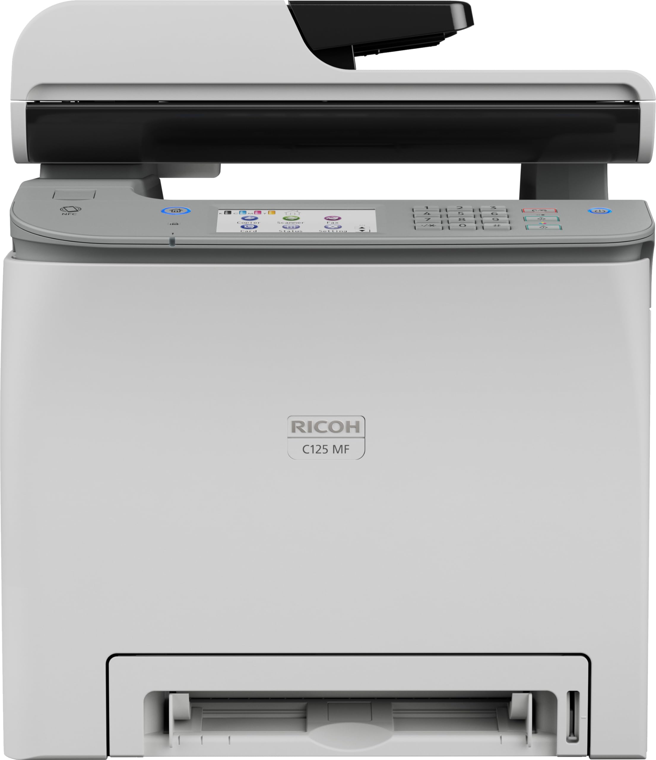 RICOH C125 MF Color Laser All-in-One Printer | 26ppm Fast Printing | Wireless Multifunction Copier Scanner Fax Machine | Secure WiFi, AirPrint, Touchscreen | Duplex & Ethernet Connectivity | Ideal for Home Office & Small Business Printing